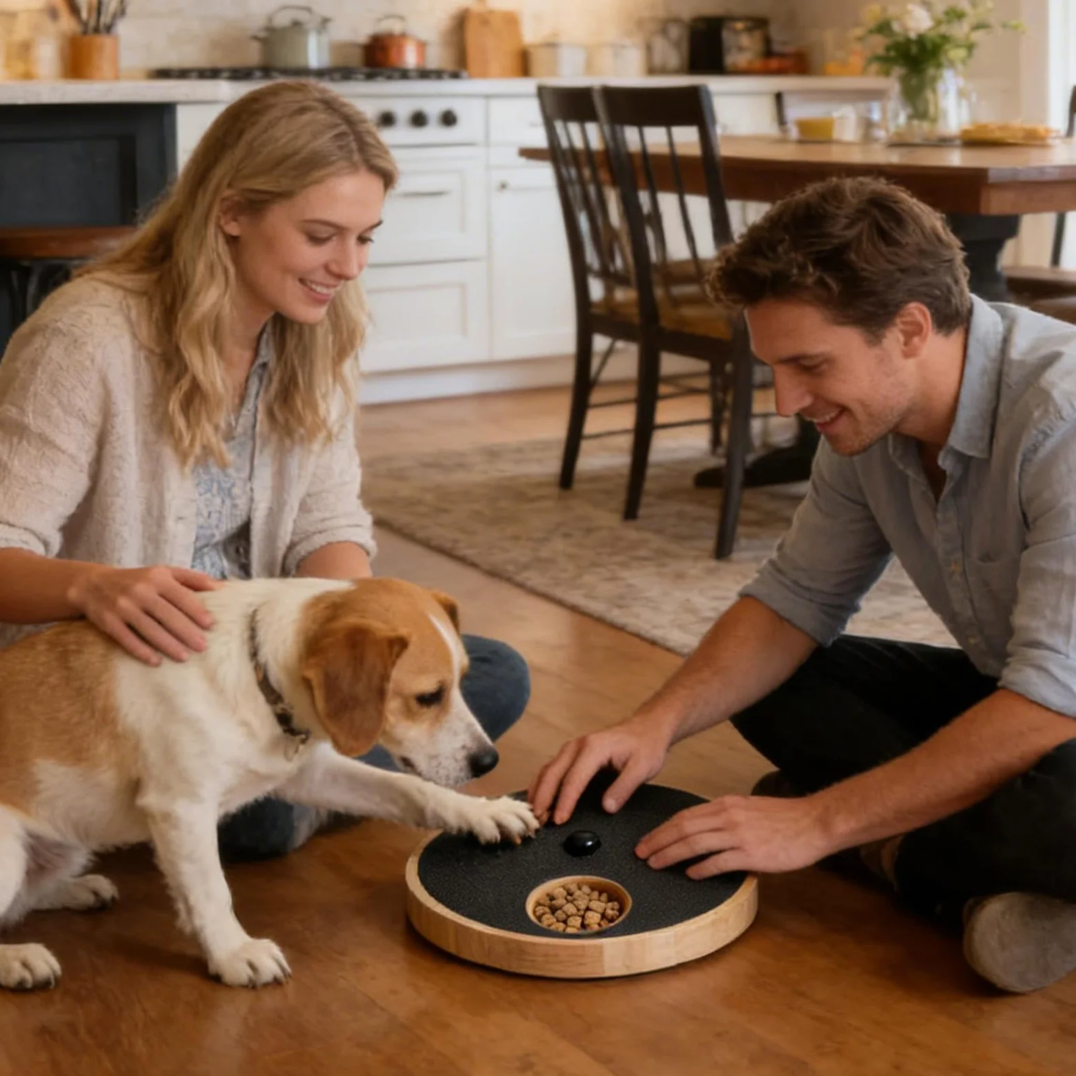 Tagliaunghie per Cani a Rotazione Gadget in legno per arricchimento | Giocattolo per Unghie Cane Adatto per cuccioli, razze piccole e grandi, camera da , balcone,