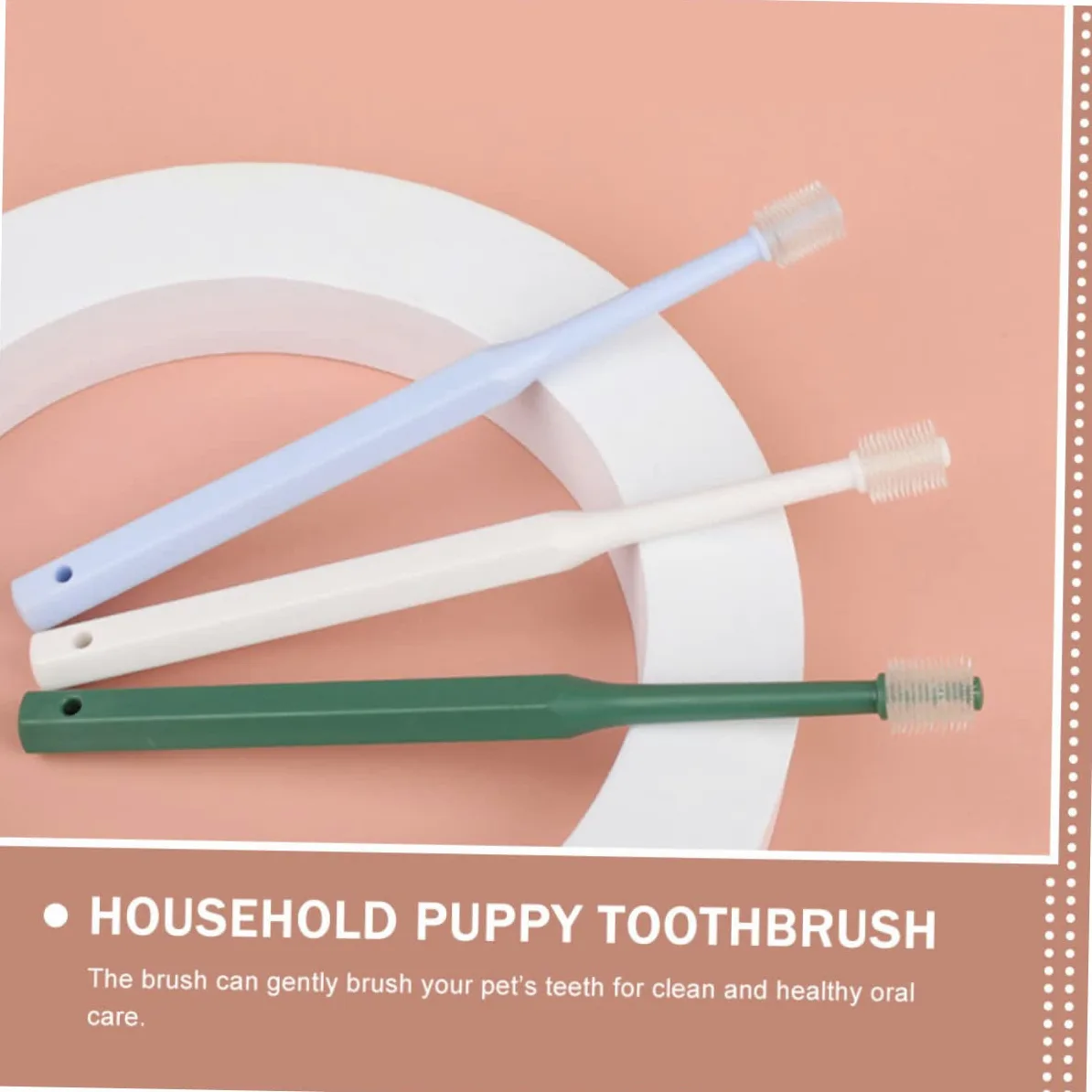 YARNOW 2 Set Di Spazzolino Da Denti A Doppia Faccia Spazzolino Da Denti Per Animali Domestici Per Gattini E Cuccioli Design Portatile E Confortevole 4 Pezzi * 2
