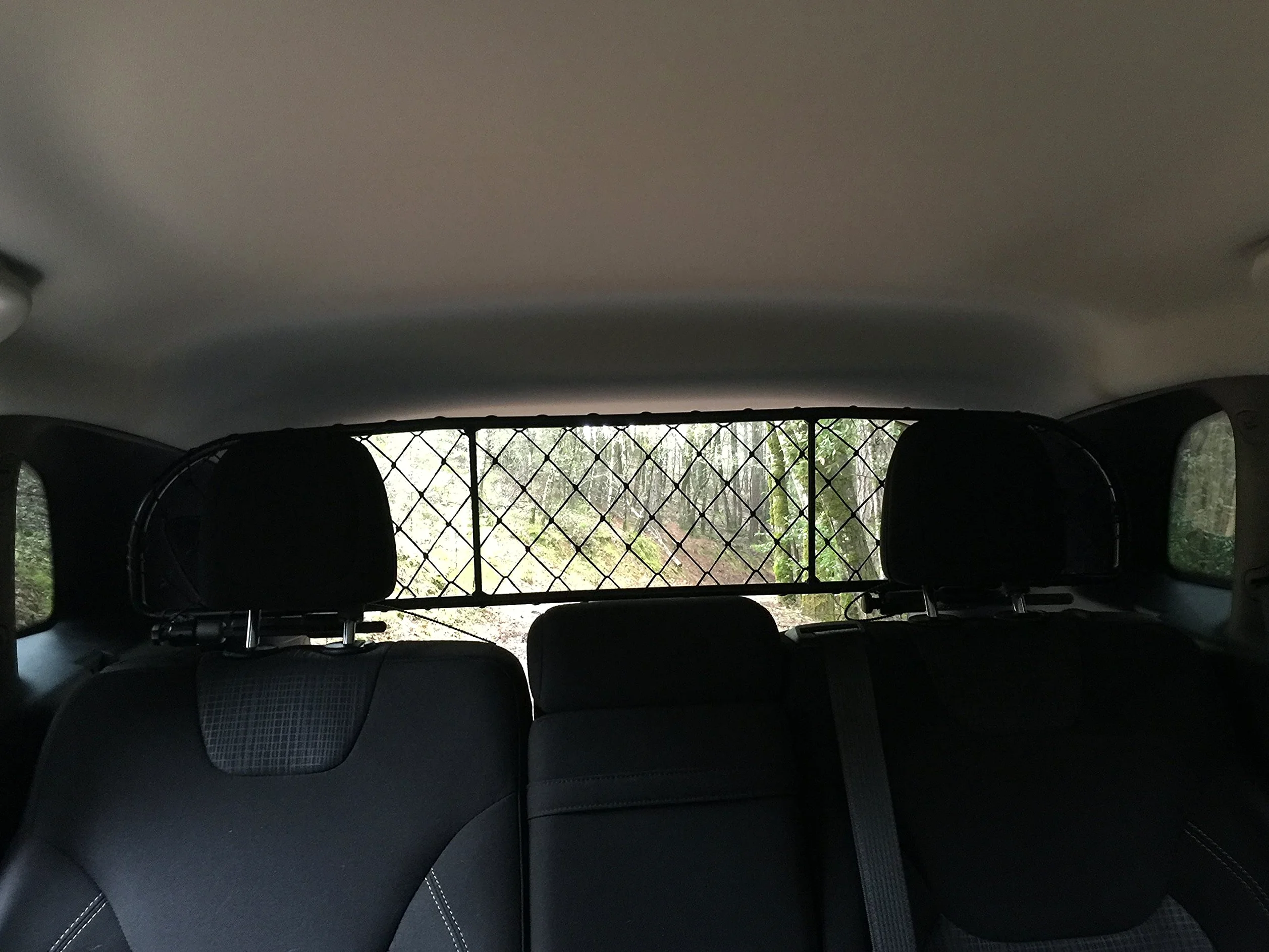 ERGOTECH Divisorio Griglia Rete Divisoria per Jeep Cherokee (dal 2014 in Poi) RDA65-XS16, per Trasporto Cani e Bagagli