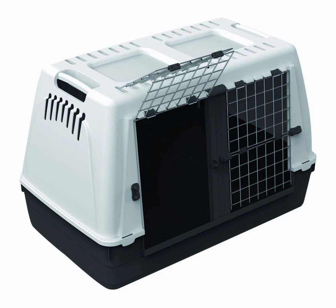 Croci Car Box 100x65x65 cm - Box Gabbia trasportino per Cani e Animali, con Doppia Porta, per Macchine e Bagagliaio Auto, Robusto con Chiusura di sicurezza99,15