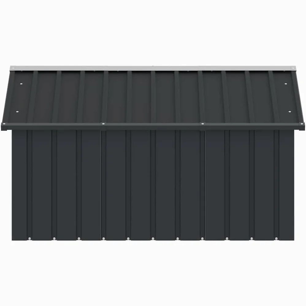 vidaXL Casetta per Cani Antracite 116,5x153x81,5 cm Acciaio Zincato