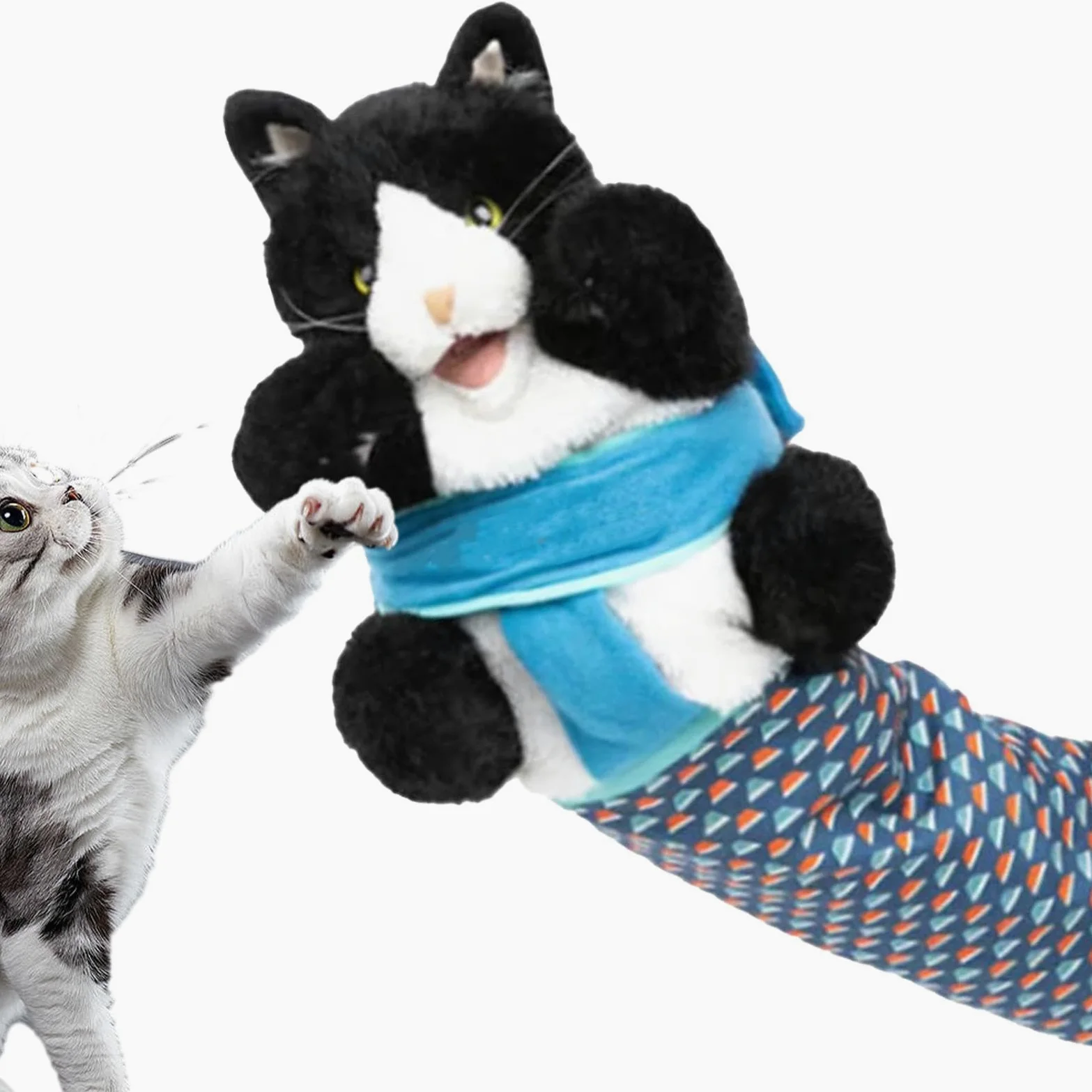 Bambola per gatti wrestling, giocattolo per gatti, guanto, imbottitura stabile, bambola interattiva, imbottitura robusta per giocare in modo sicuro, noia, durevole, regalo per gli amanti dei gatti