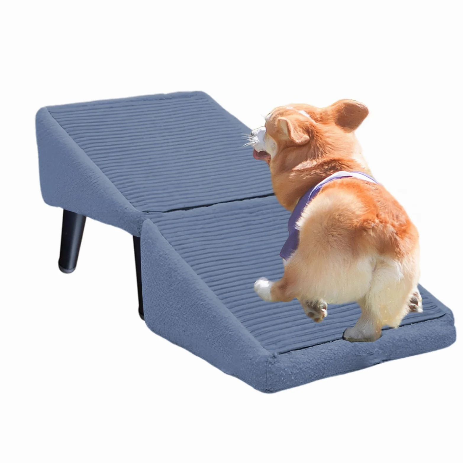 Rampa Per Divano Per Cani, Scaletta Antiscivolo Per Cani, Gradini Pieghevoli Per Letto, Scale E Gradini Portatili Multifunzionali Per Animali Domestici, Rampa Poggiapiedi 2 In 1, Per Cane E Gatti