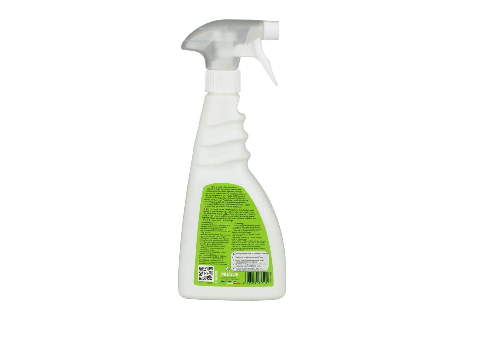 Mugue Stopp - DISABITUANTE, RIMUOVI ODORI e Macchie, (500 ml) - Made in Italy