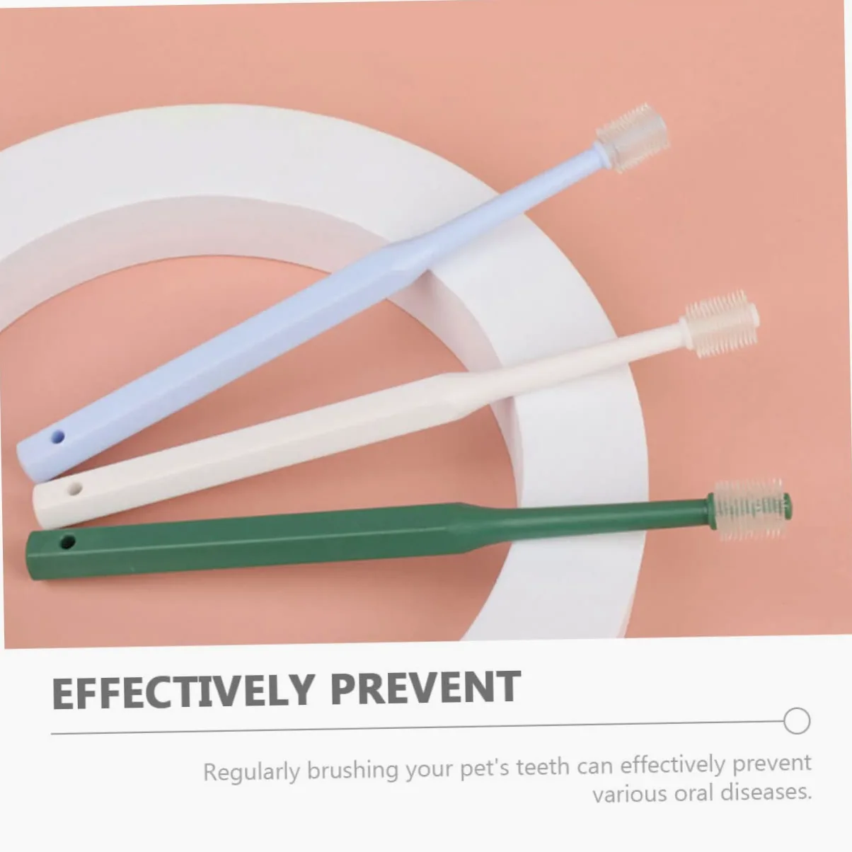 minkissy 12 Pezzi Spazzolino Da Denti Spazzolino Da Denti Per Animali Domestici Cucciolo Di Cura Dentale Spazzola Per La Pulizia Denti Dell'Animale Domestico Pulitore Per La Lingua Del