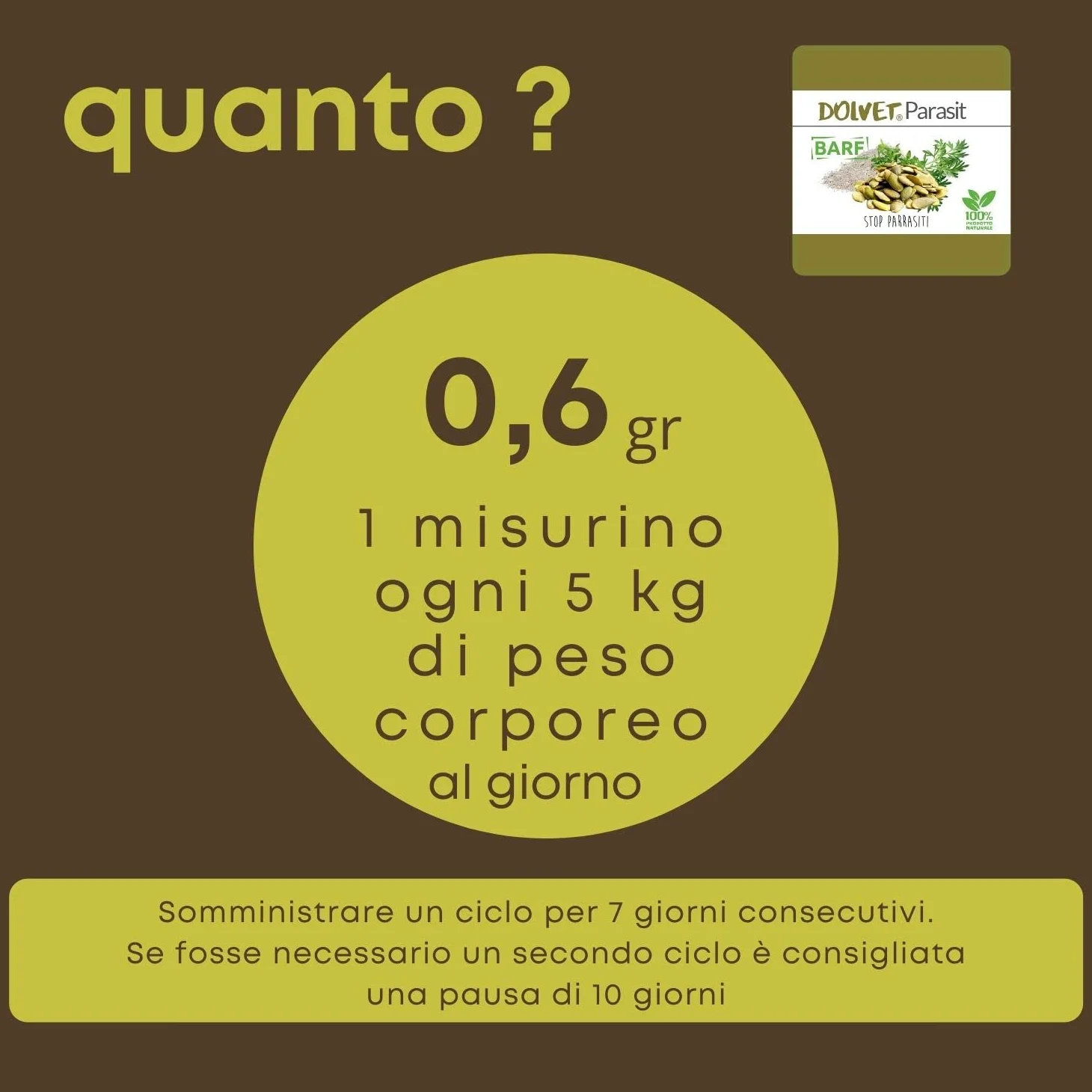 Dolvet Parasit Vermifugo per Cani e Gatti 70 grammi, Formulazione naturale sverminante, Combatte i Parassiti e Vermi dell'Intestino - Linea BARF
