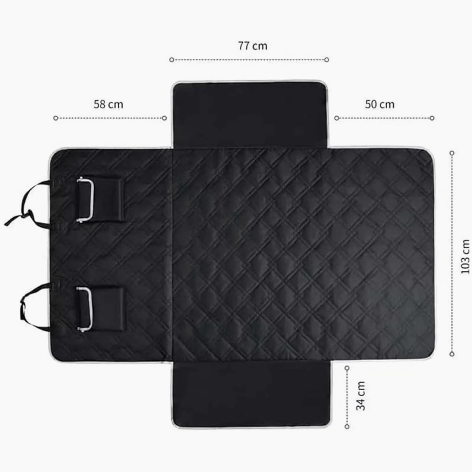 Coprisedile Auto per Cani per VW Touran IQ-Drive 5T ab Bj.2019, Telo Bagagliaio Auto per Cani Antiscivolo Impermeabile Antistrappo Protezione Accessori