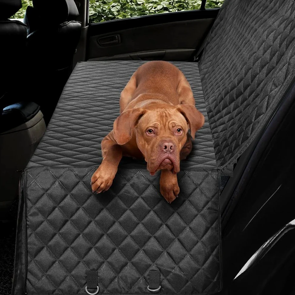 BingoPaw Coprisedili per auto per cani, protezione sedile auto per cane, protezione sedile posteriore, auto, tansport cane, impermeabile, misura universale (124 x 138 cm)