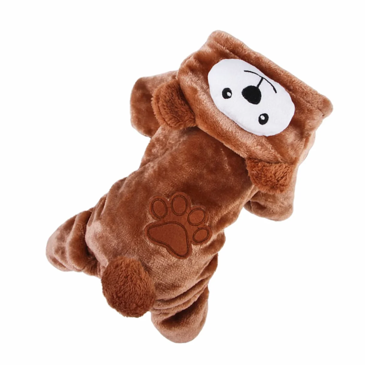 BESPORTBLE 3 Pezzi Impermeabile per Cani alla Moda Caldo Cappotto per Cani Adorabile Gilet in Pile di Corallo A Forma di Orso per Animali Domestici per Eventi Speciali