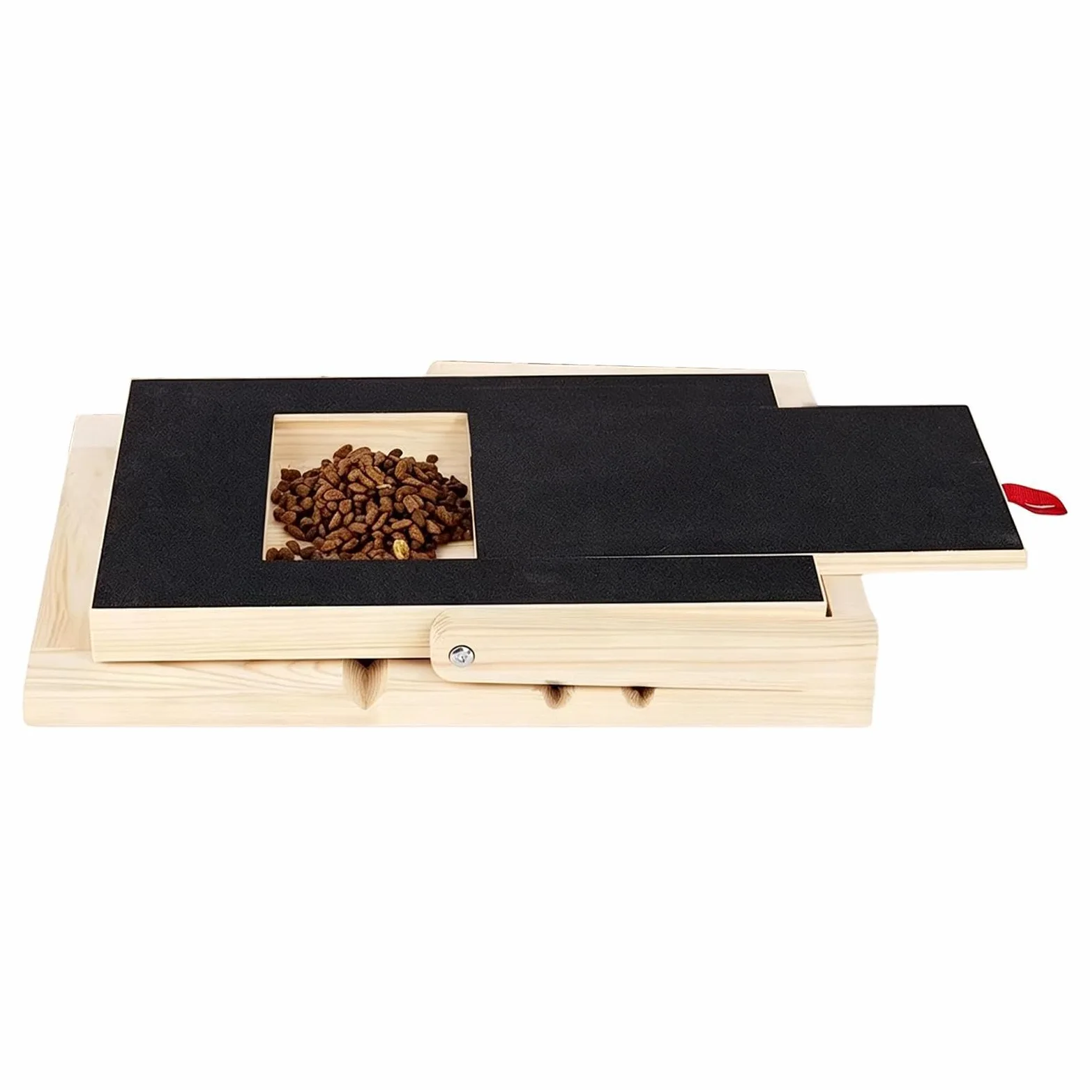 Tavoletta Grattante Limatura Unghie per Cani Limatore per unghie in legno | Tappetino Abrasivo Unghie Cane Con Cassetto Snack Addestramento interattivo cuccioli razze piccole medie grandi e angolo