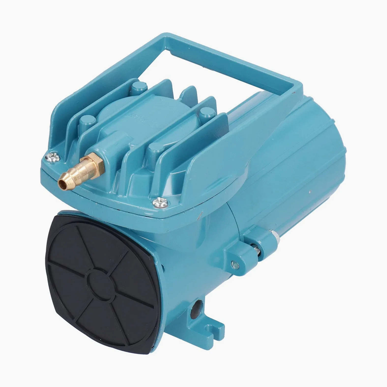 Pompa per Ossigeno DC 12V 18W 38L/h, Aeratore per Acquario 12V con Motore a Magnete Permanente, Pompa Aria Senza Olio per Stagno e Acquacoltura