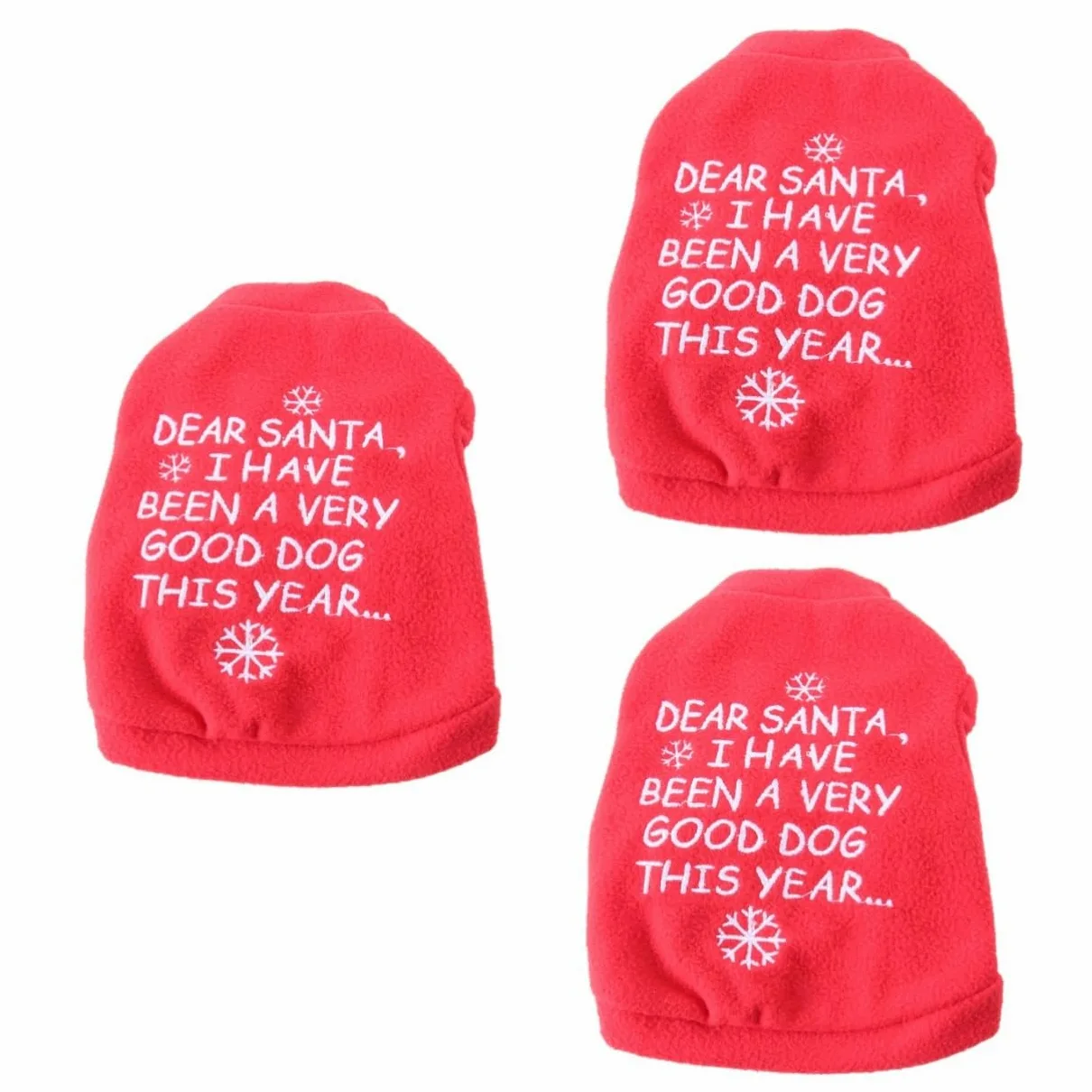 HMJGDHX 3 Pezzi Natale Pet Vestiti per Cani Costume per Animali Domestici Costume per Gatti di Natale Cucciolo Vestito Cucciolo Felpa con Cappuccio Camicia per Animali Domestici Abbigliamento per