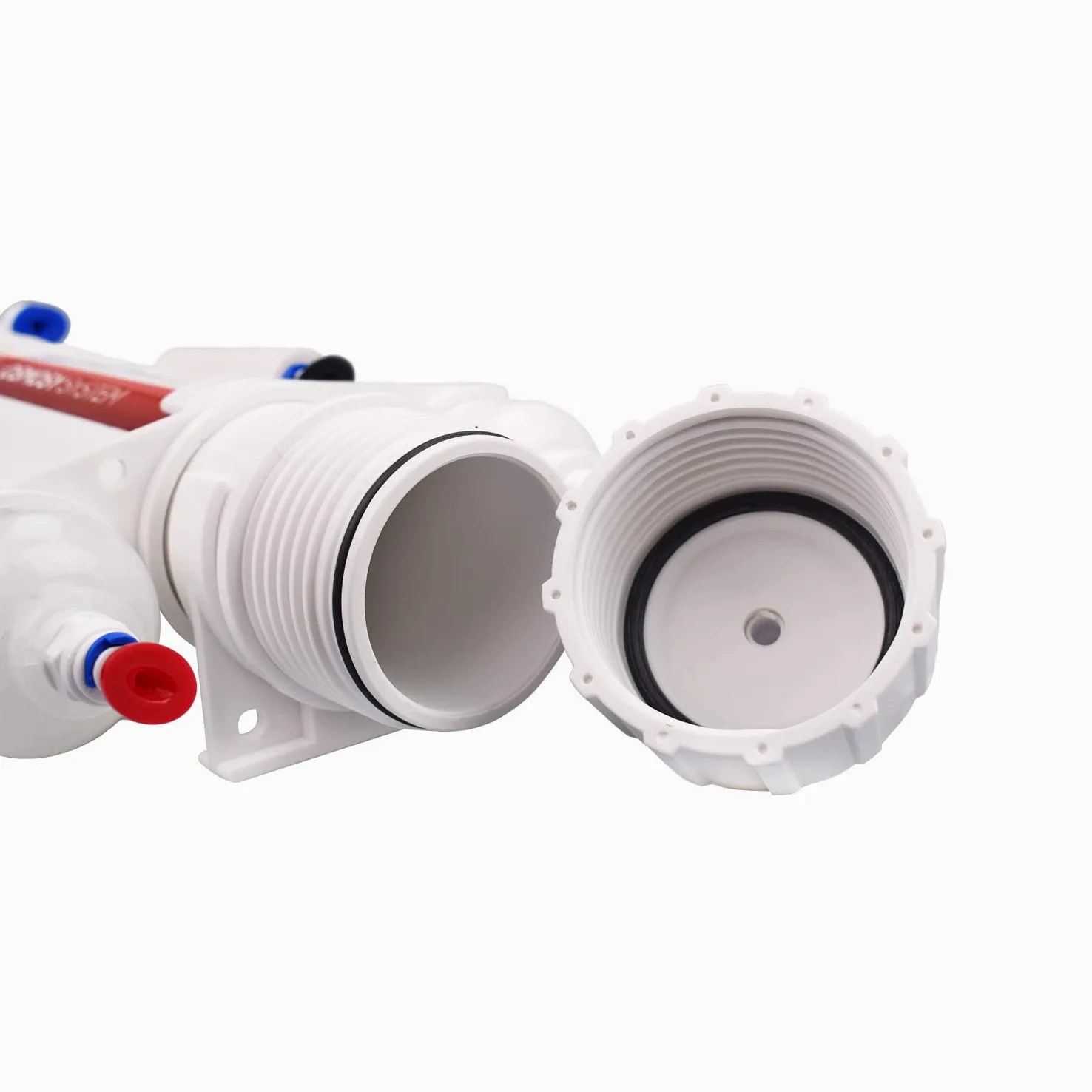AQPET OSMOSY4 mpianto Osmosi 4 Stadi con Resina per Produzione di Acqua osmotica per Acquario - Membrana da 50 Galloni (190 Litri) / Giorno per Acquari, Bianco