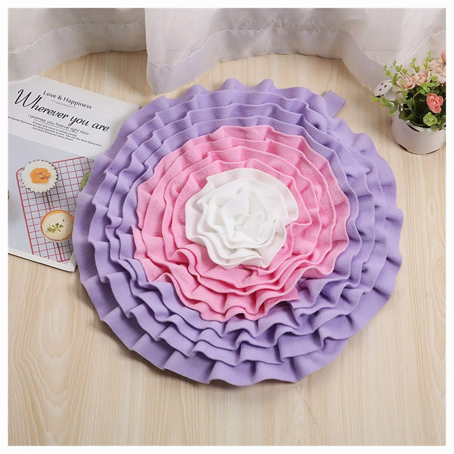 Annusatore per Animali Domestici Cane di Disegno Snuffle Mat Eco-Friendly Slow Food Alimentatore del Cane Puzzle Accessori for la Formazione Giocattoli Lavabile Sniffing Rilievo for Il Cane