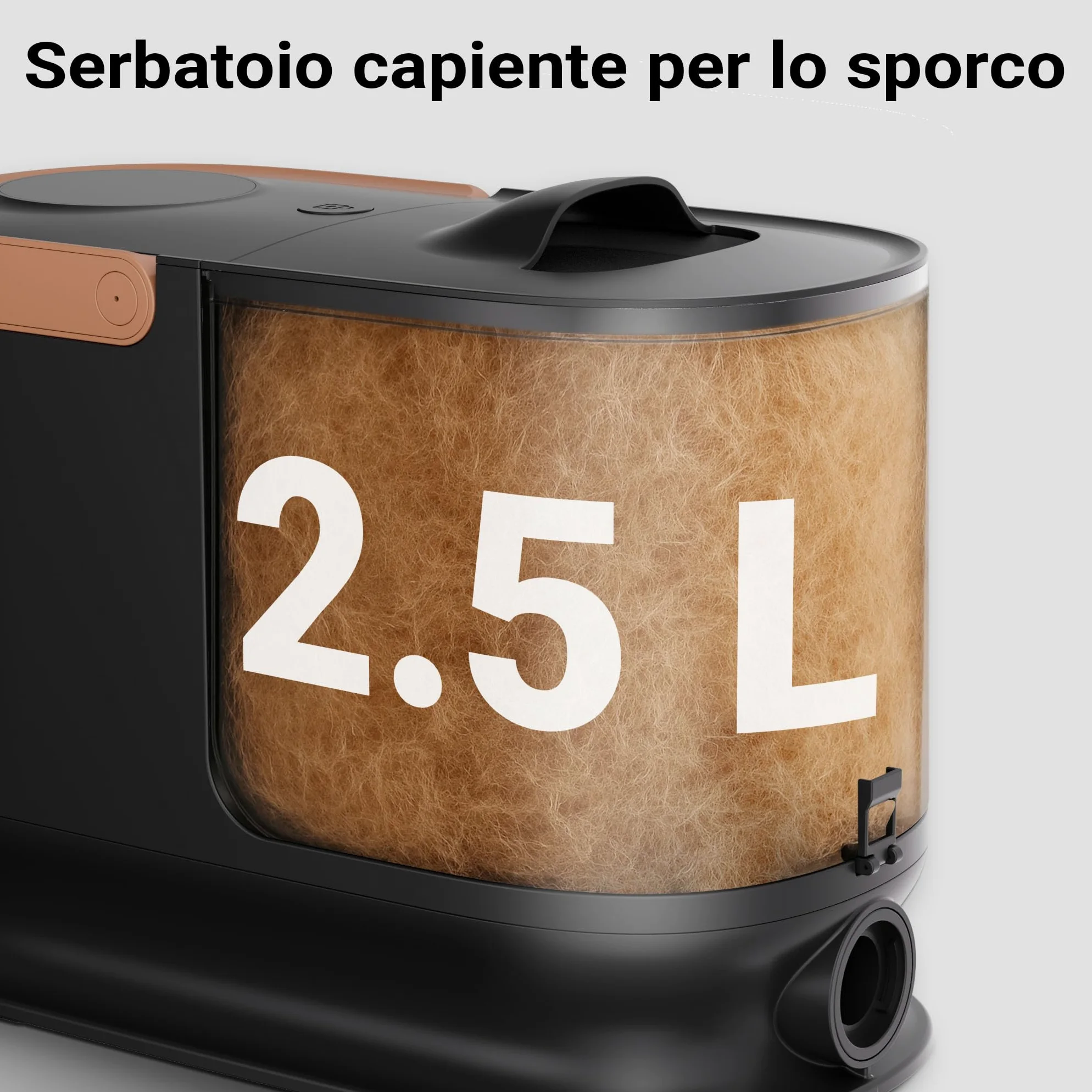Fudajo Set per toelettatura di animali domestici 6 in 1, aspira peli per cani e gatti, tosatrice per cani, con accessori per la cura del pelo, colore nero