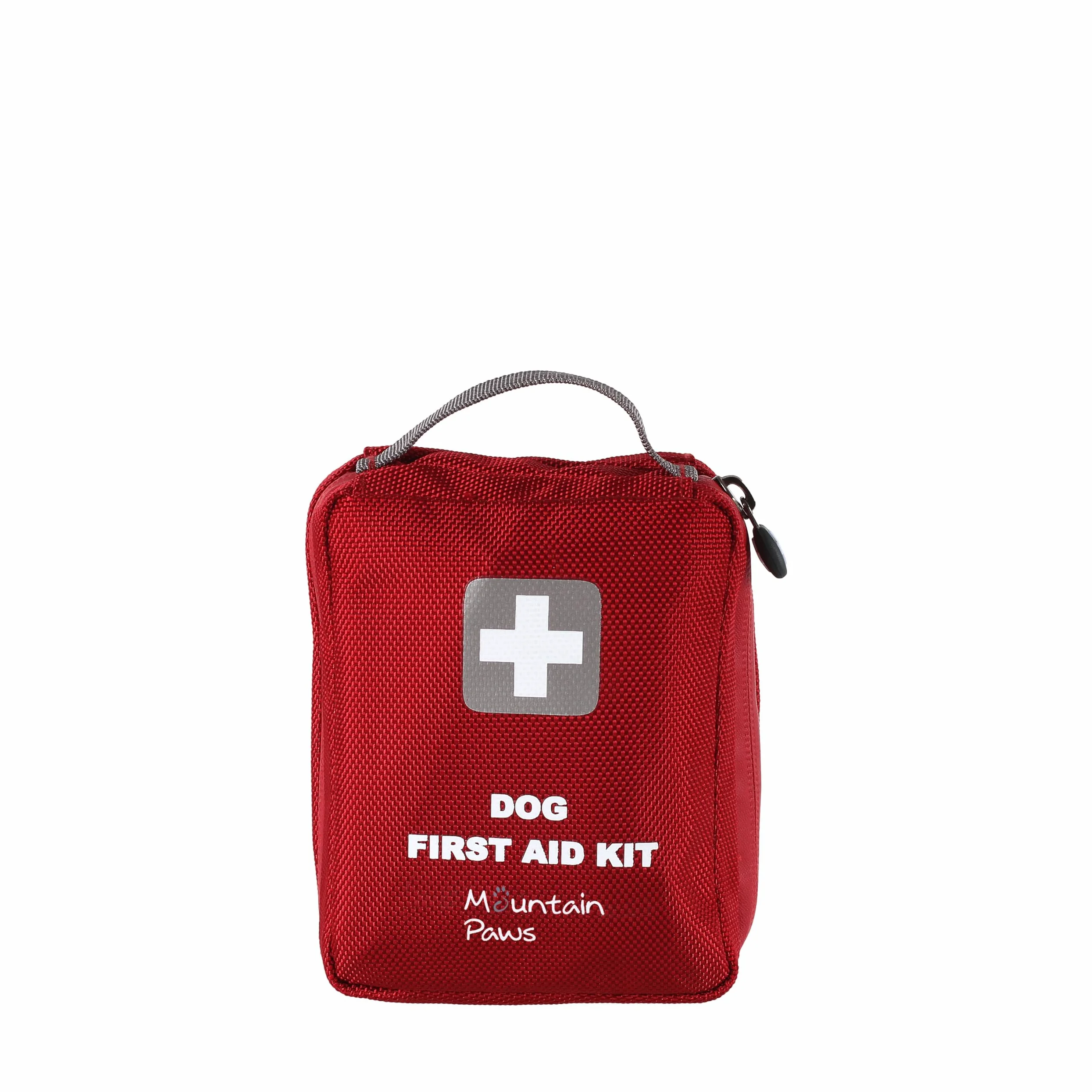 Mountain Paws Kit di Pronto Soccorso Multiuso per Cani da Viaggio, per casa, all'aperto o in Viaggio, Rosso