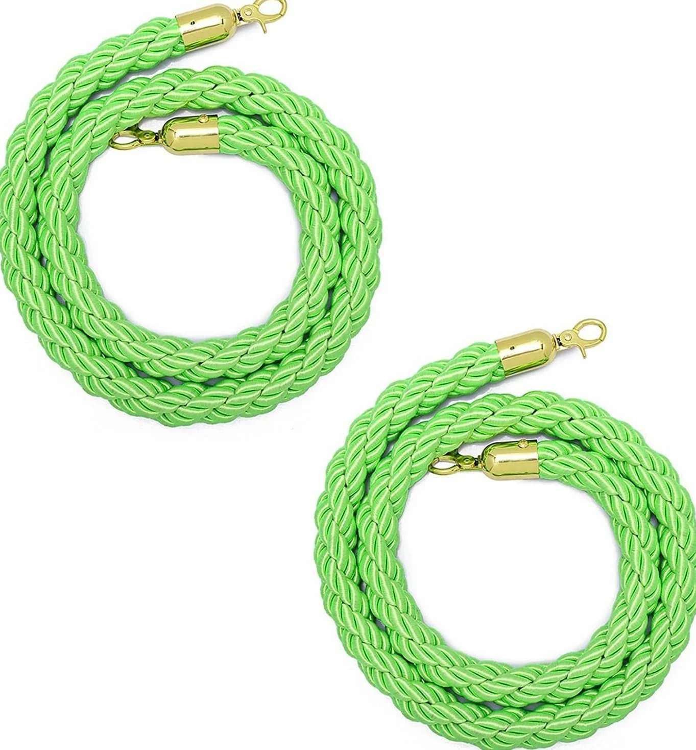 Generico Reti di carico, Rete di Sicurezza per carichi Pesanti, Corda di Iuta per la Protezione dei Bambini, Corda Intrecciata di Canapa Verde con Ganci Dorati - Barriera per Il Controllo della Folla