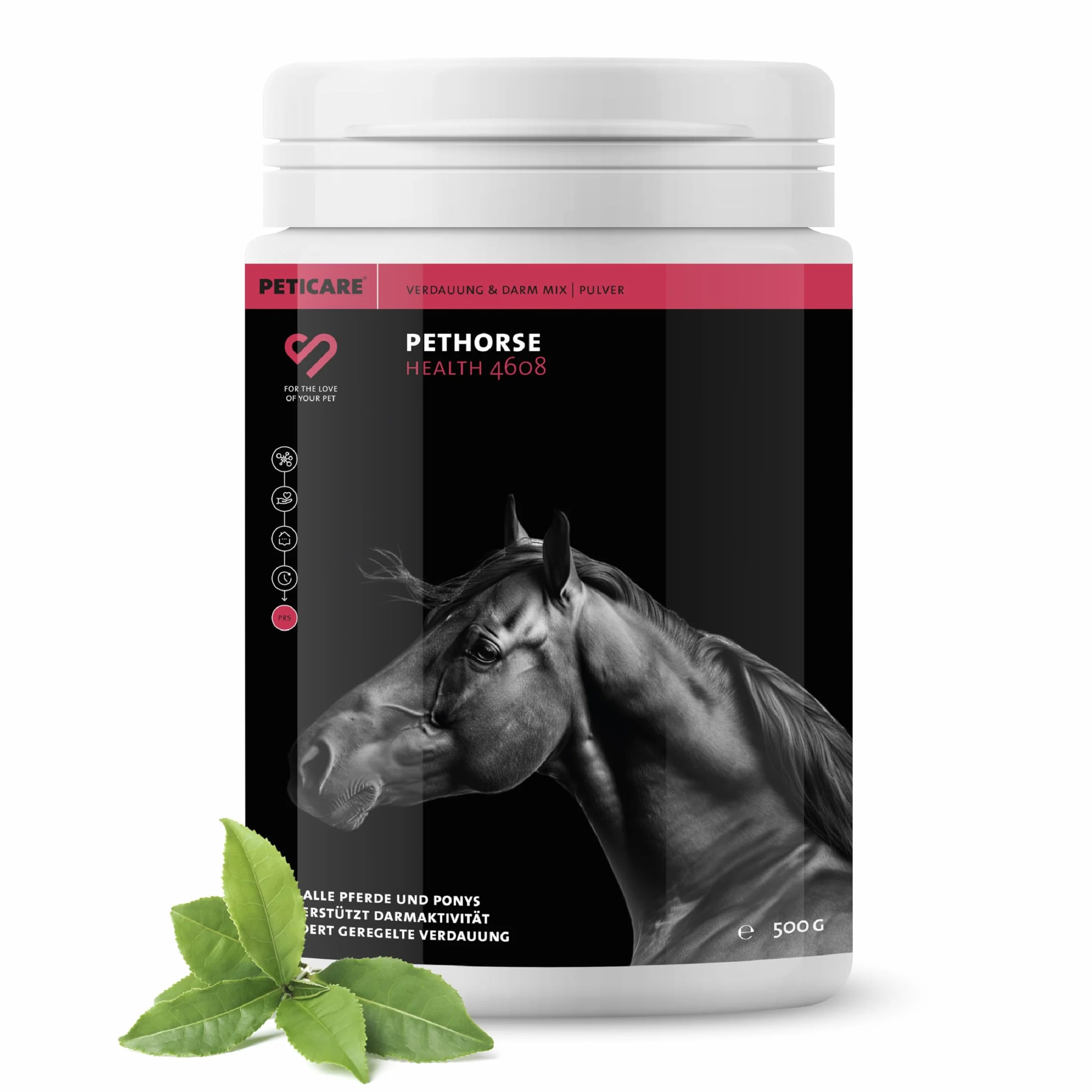 Peticare Polvere Digestione e Intestino Cavalli – Supporto Naturale per la Flora Intestinale – Con Fibre Prebiotiche ed Erbe – Integratore Gastrointestinale