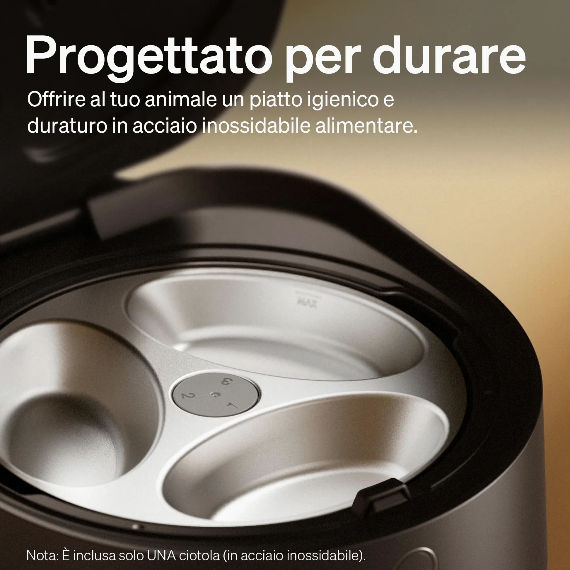 PETLIBRO Mangiatoia automatica per gatti con ciotola in acciaio inox lavabile in lavastoviglie, macchina per cibo umido con raffreddamento a semiconduttore, 2,4 GHz Wi-Fi Smart App, 3 giorni di vera
