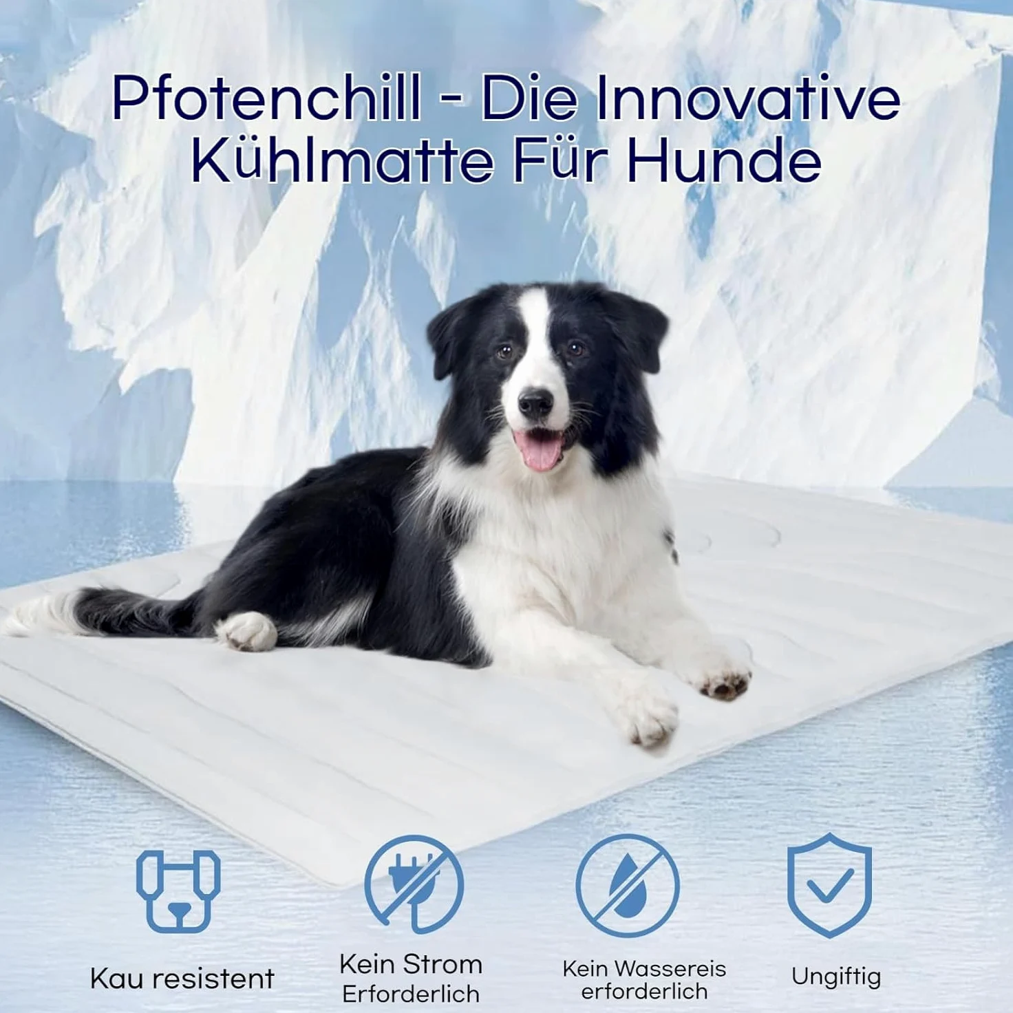 Dr Pfoten - Tappetino rinfrescante per cani, auto-raffreddante, coperta rinfrescante per cani, tappetino rinfrescante per cani, Paw Chill, l'innovativo tappetino rinfrescante per il tuo cane