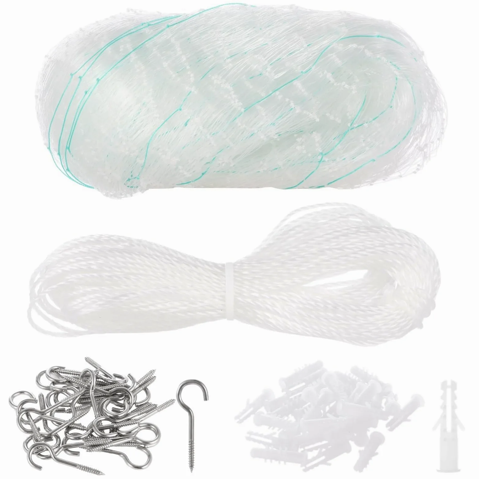 Rete di sicurezza per animali domestici, in nylon, per balcone, gatti e uccelli, per giardino, finestra, scale, 3 x 6 m
