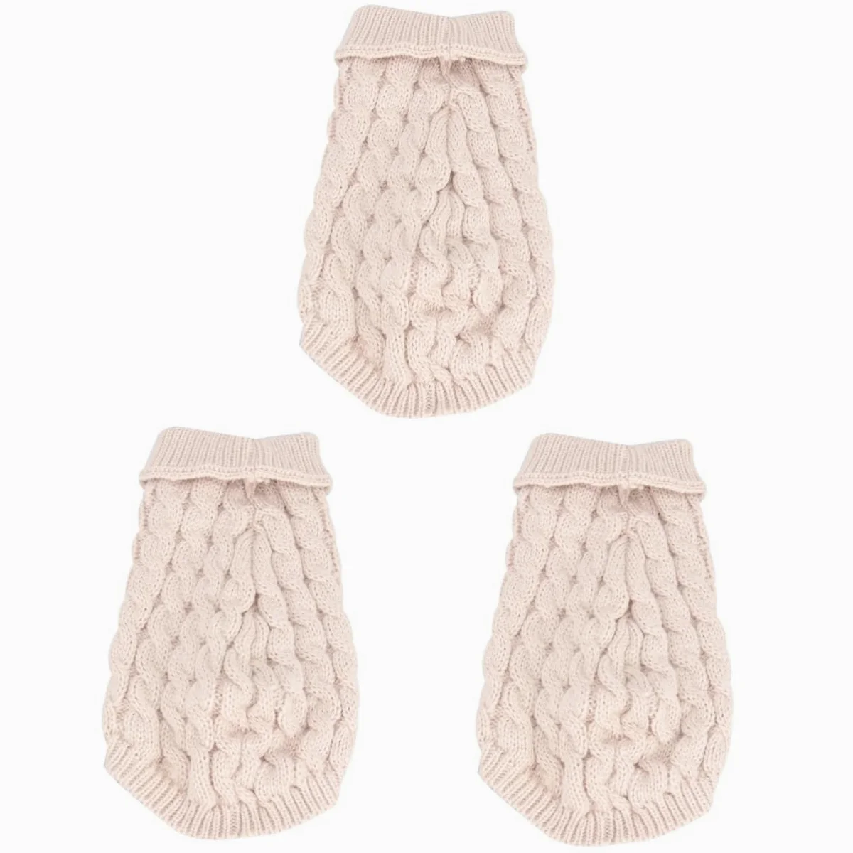FOMIYES 3 Pz Maglione Natalizio Animale Domestico con Cappuccio Cappotto in Maglia per Cani Maglione Rosa Cappotto Rosa Natale Vestiti Panno per Cani da Festa Il Cane Capi di Abbigliamento