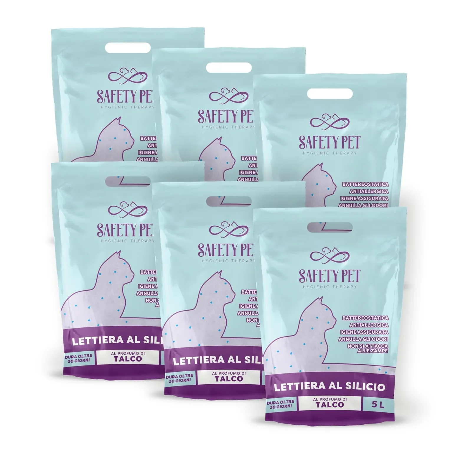 LETTIERA per Gatti SILICIO in Offerta Confezione da 30LT Talco