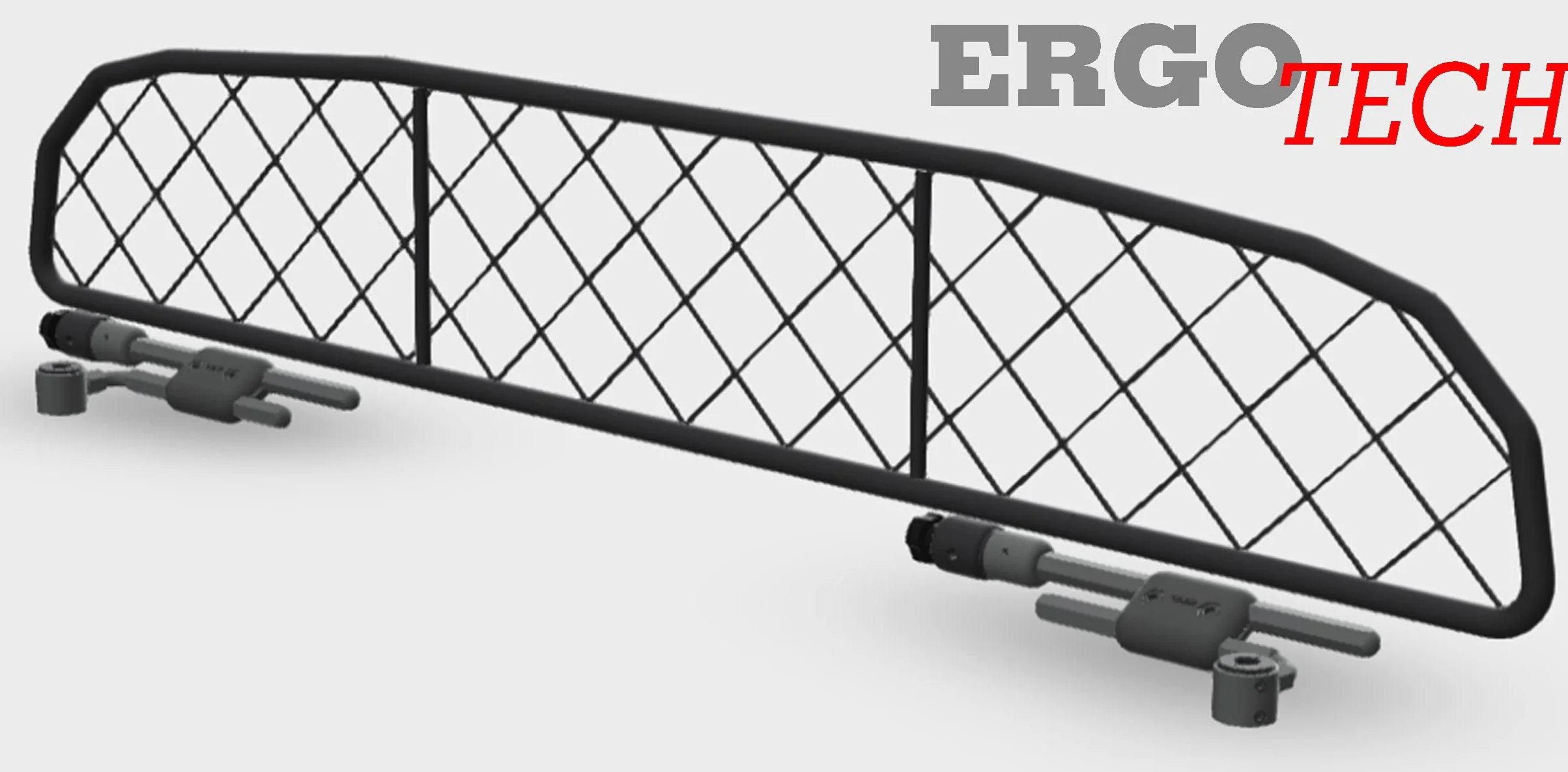 ERGOTECH Divisorio Griglia Rete Divisoria per Volkswagen T-Cross, RDA65-HXXS16, Trasporto Cani e Bagagli