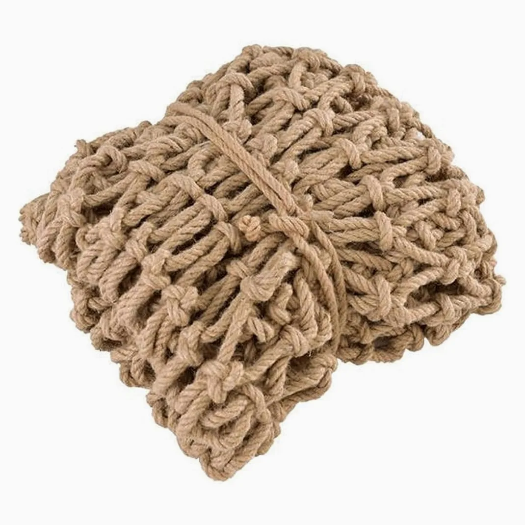 Corda di iuta di sicurezza e rete decorativa per bambini e animali domestici, corda versatile e di protezione da 8 mm, rete di sicurezza per bambini, dimensioni 4 x 9 m, per uso interno ed esterno