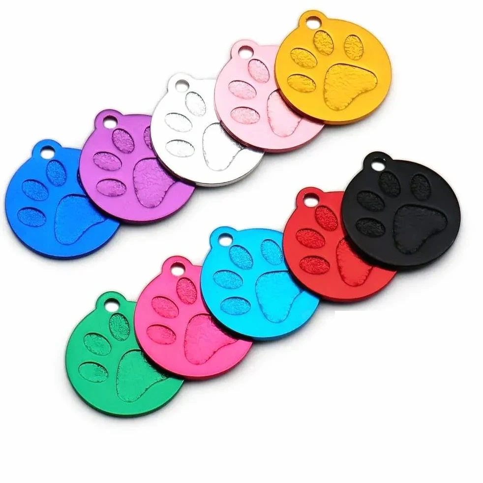 100 PZ Etichette Fai Da Te Incise Per Cani E Gatti Etichette Identificative Vuote In Alluminio Per Animali Domestici Pendenti Con Targhette Identificative Personalizzate Etichette Personalizzat