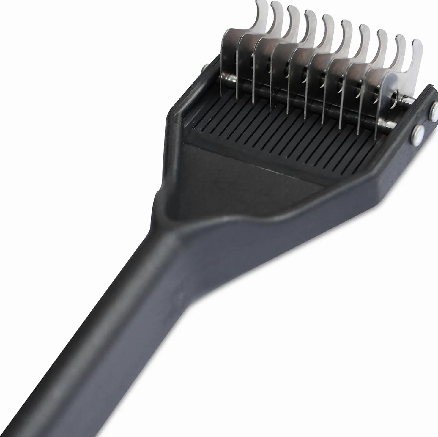 Mars Coat King Dematting - Rastrello spogliarellista per Cani e Gatti, in Acciaio Inox, con Manico in plastica, Prodotto in Germania, 10 Lame Medie