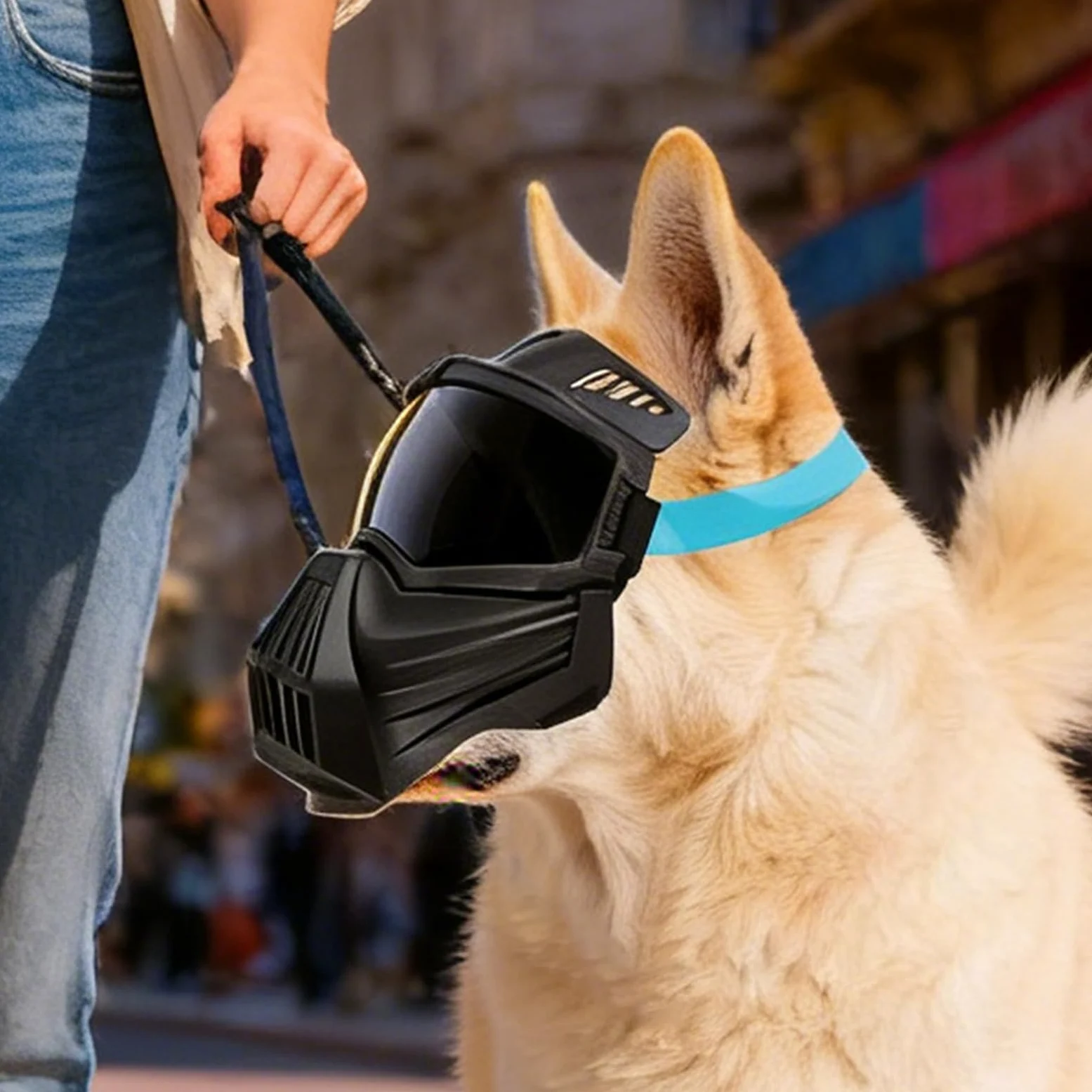 Occhiali Da Sole Per Cani Occhiali Antiappannamento Con Copribocca | Occhiali da Sole Regolabili Antivento e UV per Cani Per Taglia Media E Grande Con Copertura Completa Del Viso Per