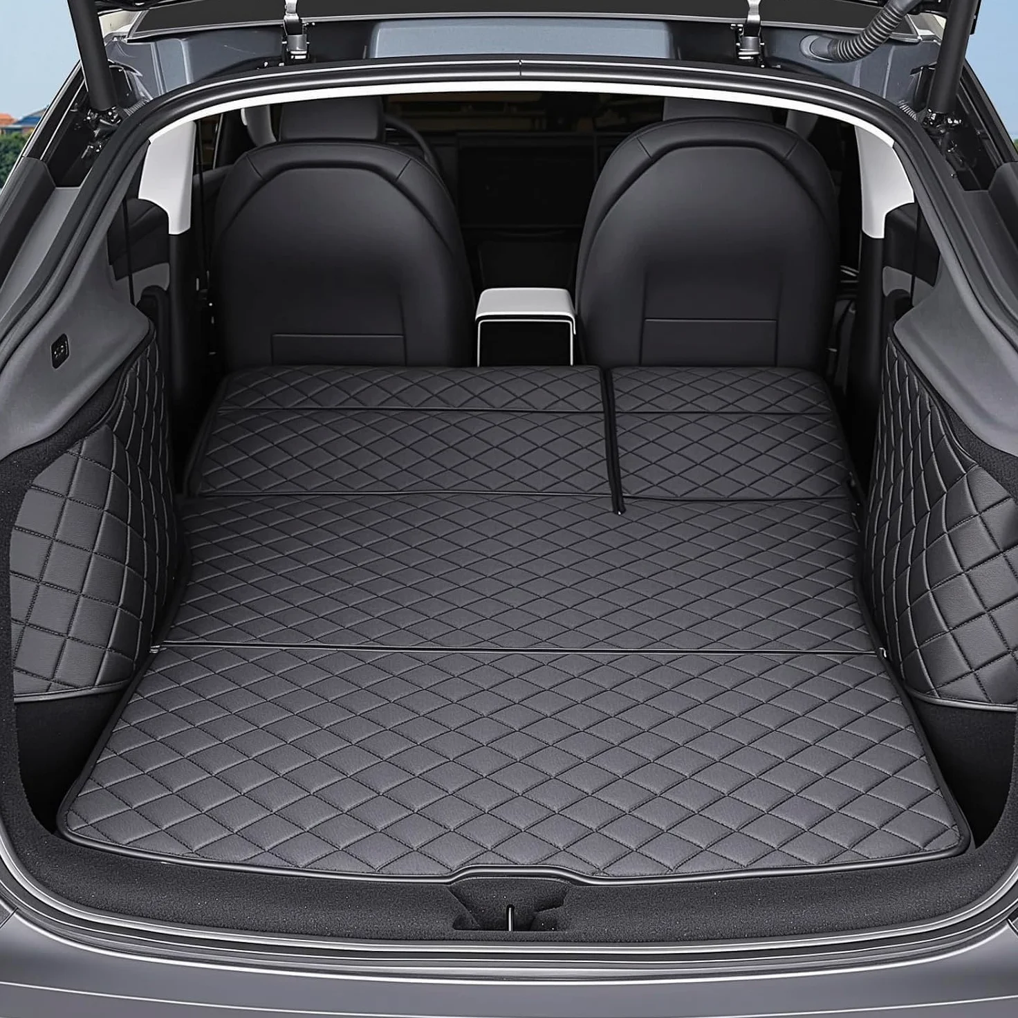topfit Tappetini per bagagliaio per Tesla Model Y Juniper Nuovo Model Y Rivestimento vano bagagli Coprisedili impermeabili Tappetini protettivi per Tesla Model Y Accessori 2025-2026