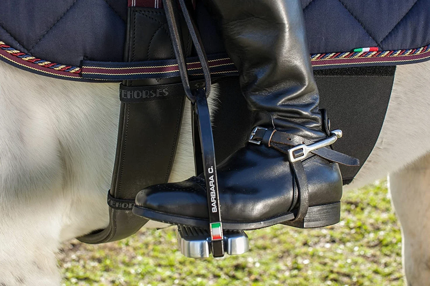 LOVEHORSES Fascia di Rispetto Deluxe - L'Originale - Comfort e Protezione Elastica - Certificato Oeko-Tex - Made in Italy - Full, Testa di Moro