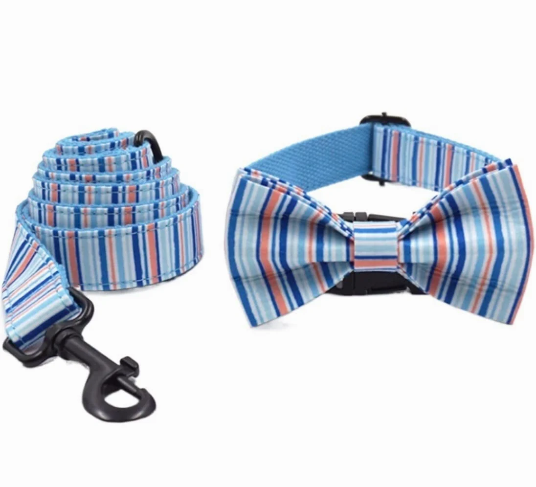 Morbido Guinzaglio Per Cani Set Di Guinzagli Per Collare Per Cani In Poliestere A Strisce Forniture Per Animali Domestici Per Per A Prova Fuga Antiscivolo Flexi(49-55cm)
