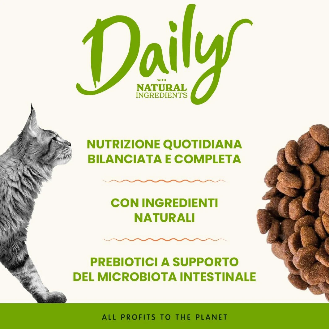 Almo Nature Daily Maintenance, Crocchette per Gatti Adulti con Pollo e Tacchino - Sacco da 12 kg
