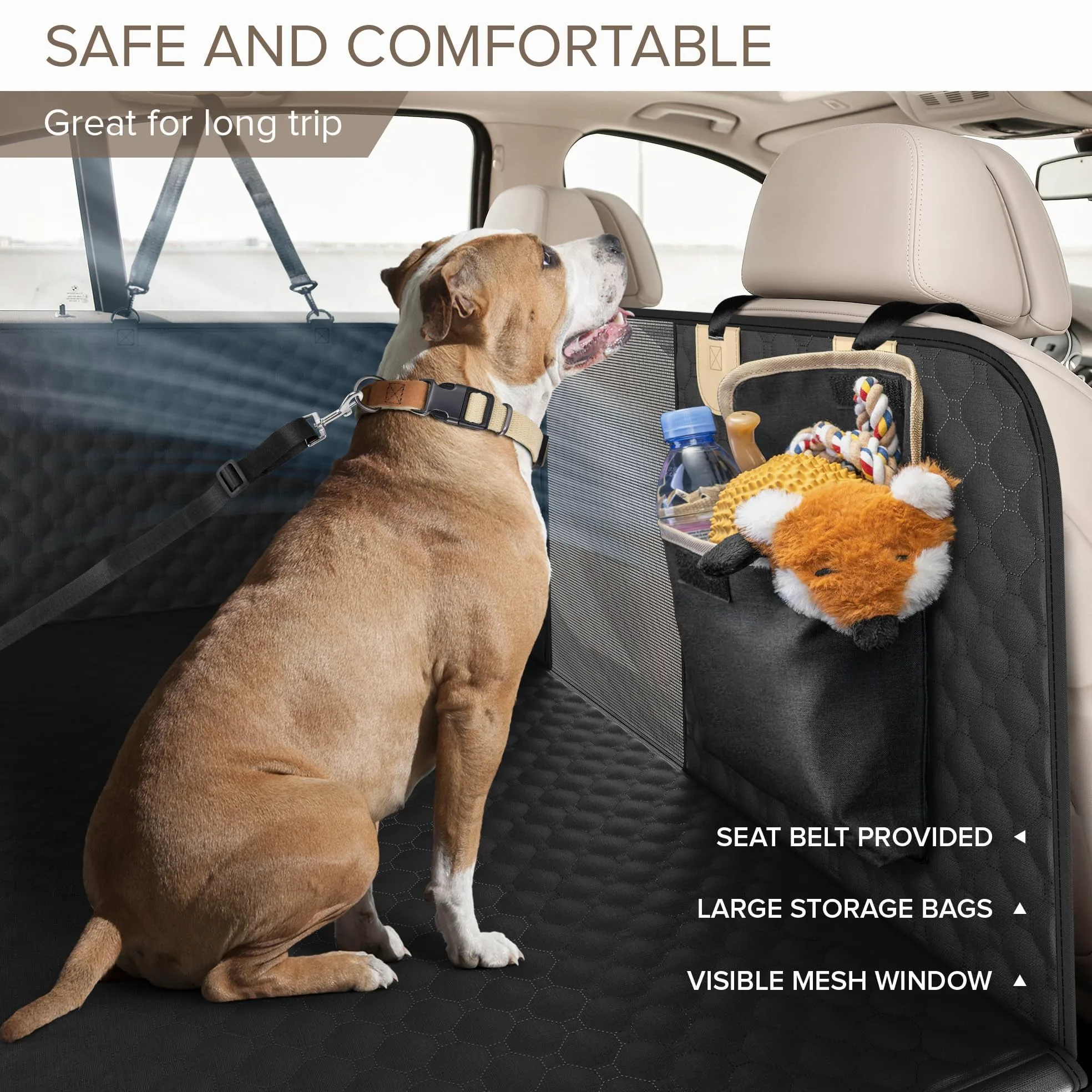 Coprisedile Posteriore Auto per Cani per Kadjar 2015-2023, Coprisedili Auto per Cani, Telo Macchina per Cani, Copri Sedili Posteriori per Animali Domestici