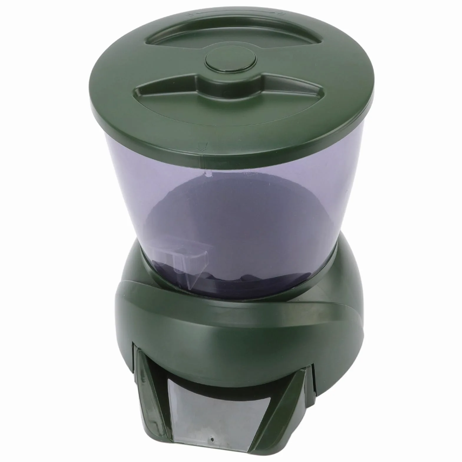 Generic Mangiatoia Automatica per Pesci per Acquario, Display LCD, 1,45 Kg, Secchio per Alimenti di Grande capacità da 4,25 Litri, 1-4 Pasti Al Giorno per il Lato dello Stagno dei Pesci