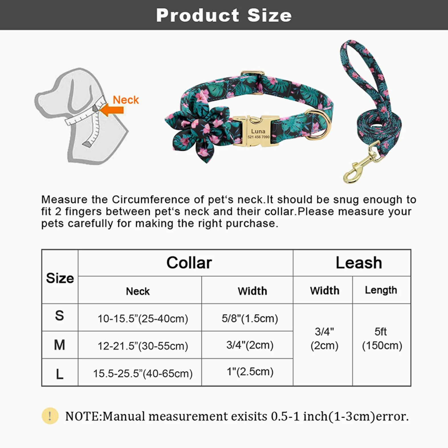 Set Di Collare E Guinzaglio Per Cani In Nylon Stampato Collare Per Gatti Personalizzato Per Cuccioli Di Cane Incisione Personalizzata Dei Collari Con Targhetta Identificativa Per Cani,Arancia,M