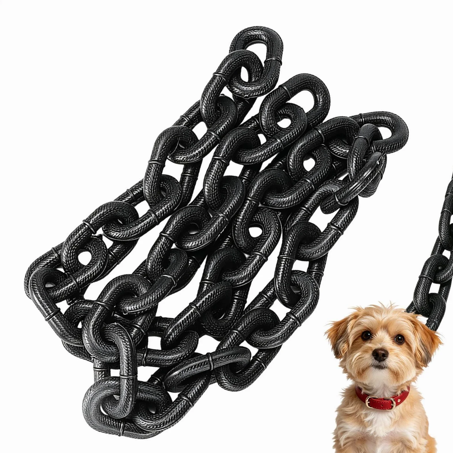 Guinzagli per cani da cortile Corda da passeggio a forma di catena di ferro | Cavo da cane per giardino, , , viaggio, escursionismo, campeggio, spiaggia, cortile, esterno