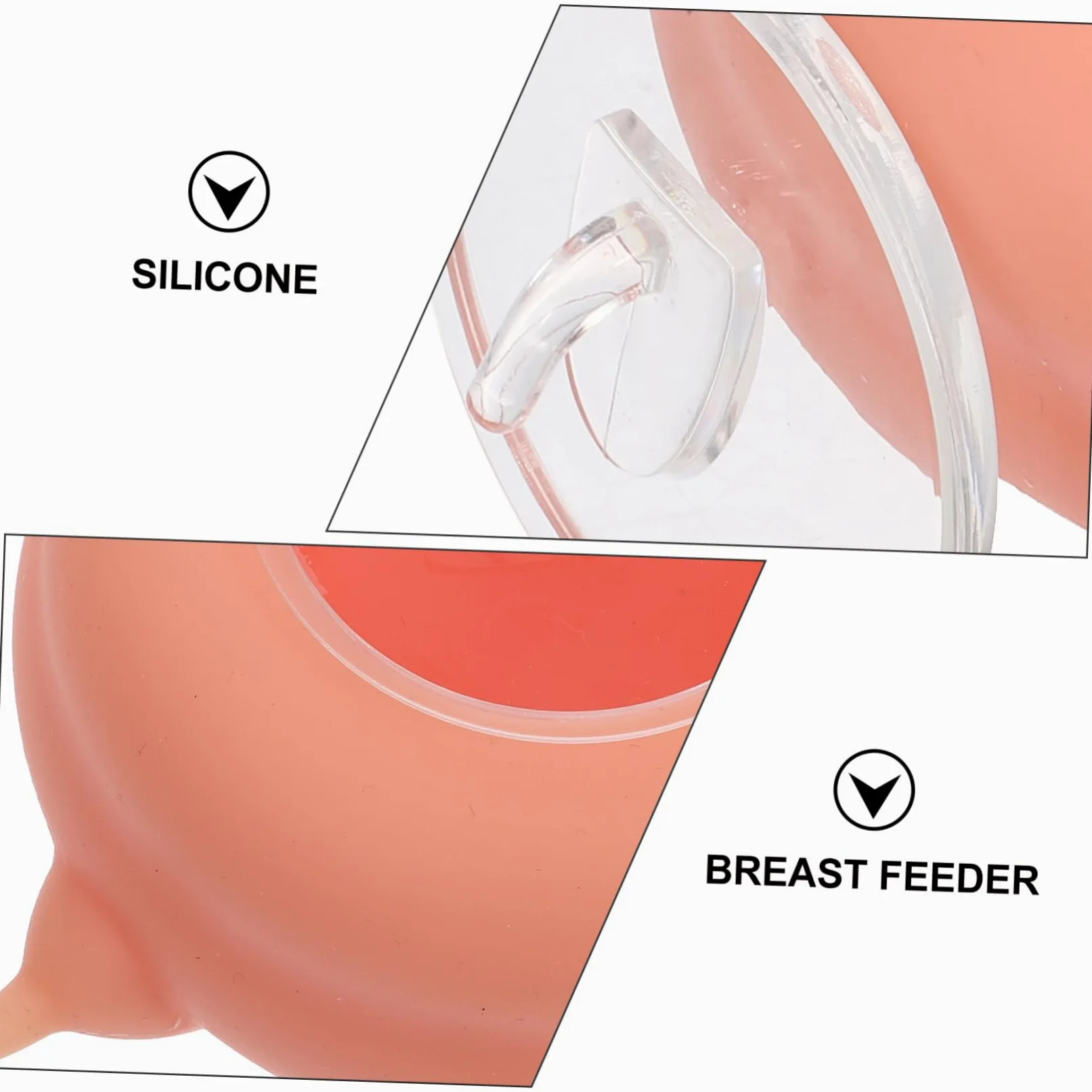 Biberon per Cuccioli e Gattini in Silicone, Rosa, Facile da Pulire, 1 Tettarella, per L’Allattamento dei Piccoli Animali | Facile da Pulire, per Piccoli Animali Domestici, Accessorio per Alimentazione e Allattamento