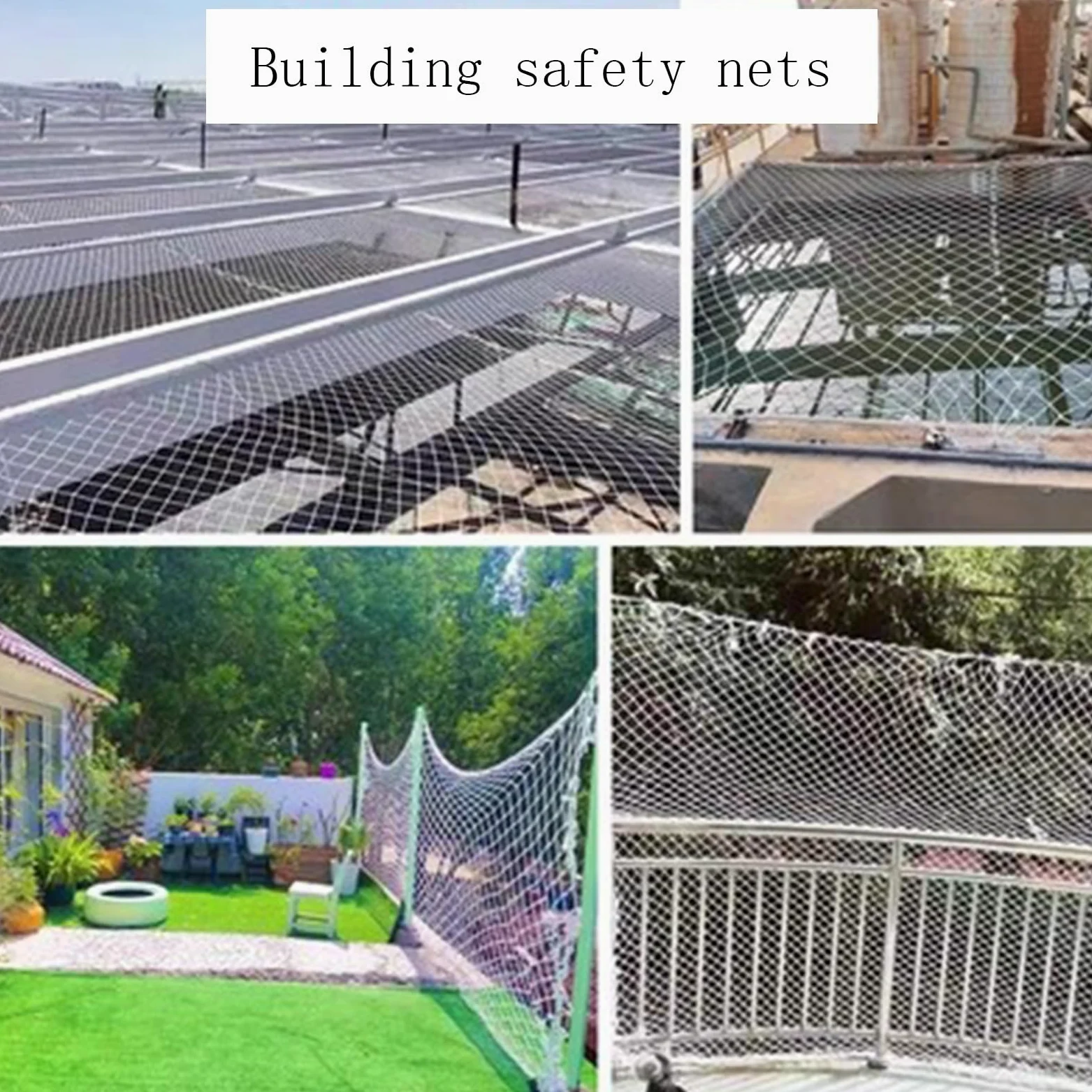 Rete di sicurezza bianca per scale, protezione anticaduta per bambini, ponte sospeso, 1 x 9 m, soluzione durevole e sicura per la sicurezza delle scale