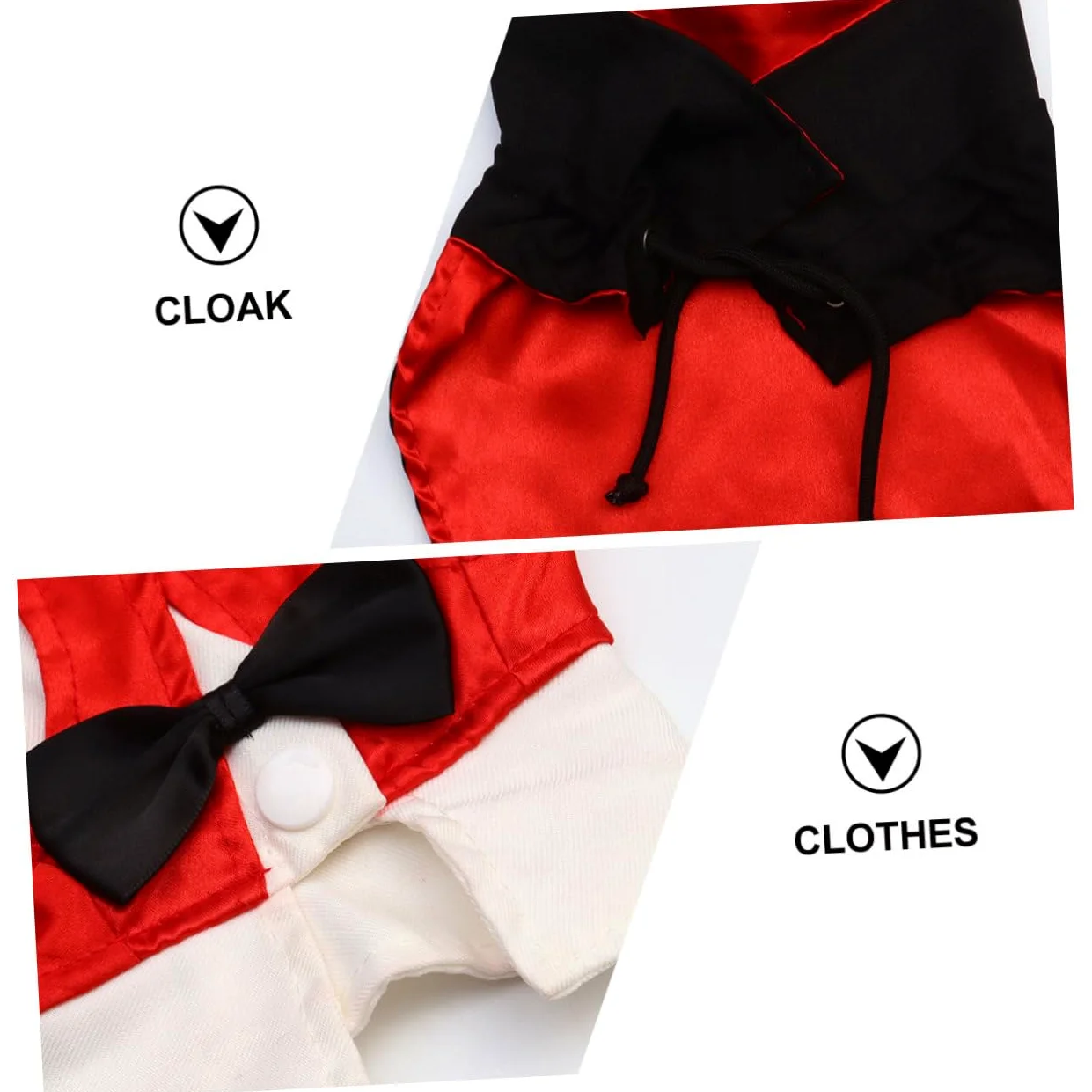 BESPORTBLE 2 Pezzi Costume Di Trasformazione Per Animali Domestici Vestiti Funky Costume Di Halloween Per Animali Domestici Da Sanguisuga Per Vestiti Per Cani Da Compagnia Forniture