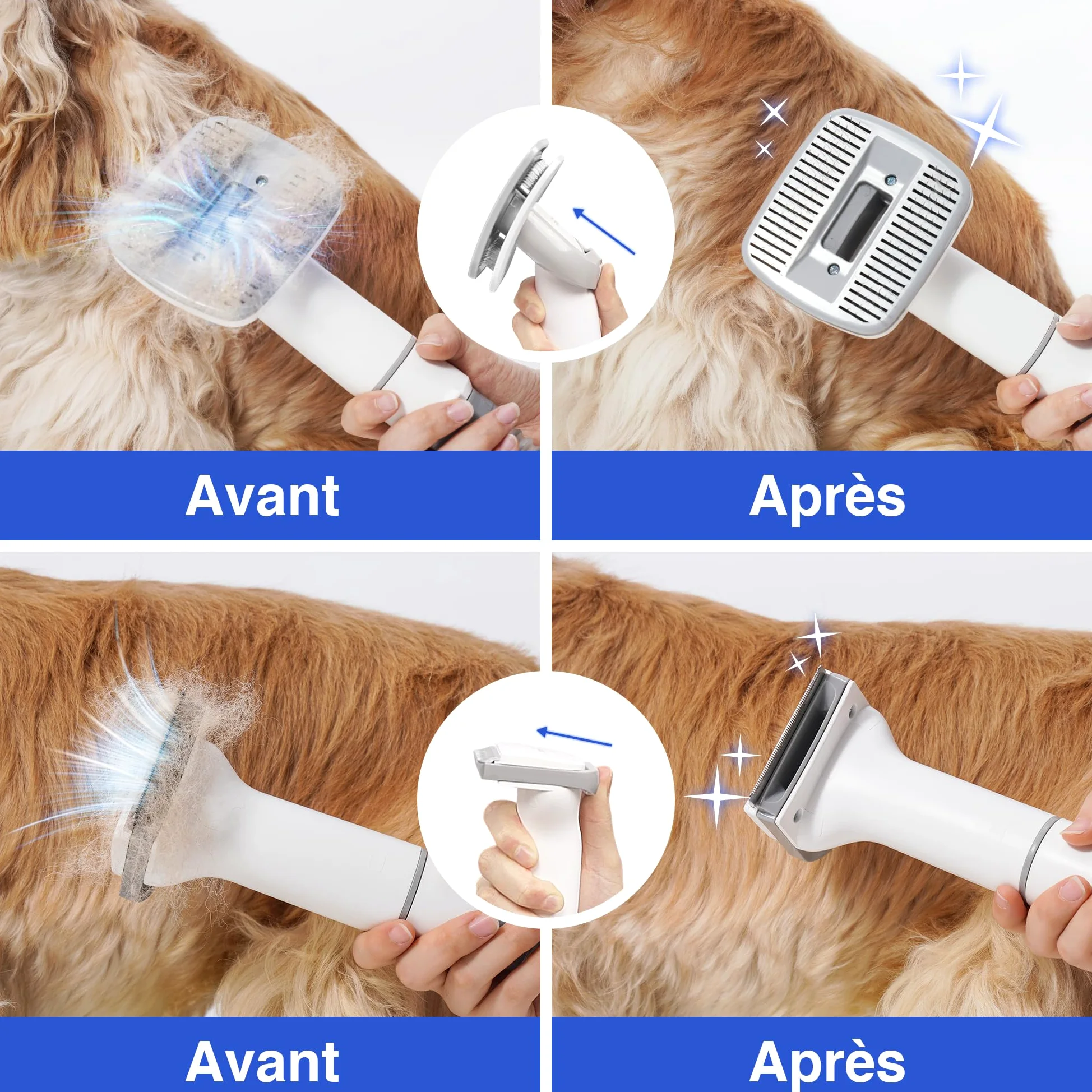 Neakasa P0 Tosatrice per cani con aspirazione a Vuoto per Animali Domestici, toelettatura silenziosa per Cani e Gatto Pelo Lungo Professionale, toelettatura Per la depilazione (Bianco)