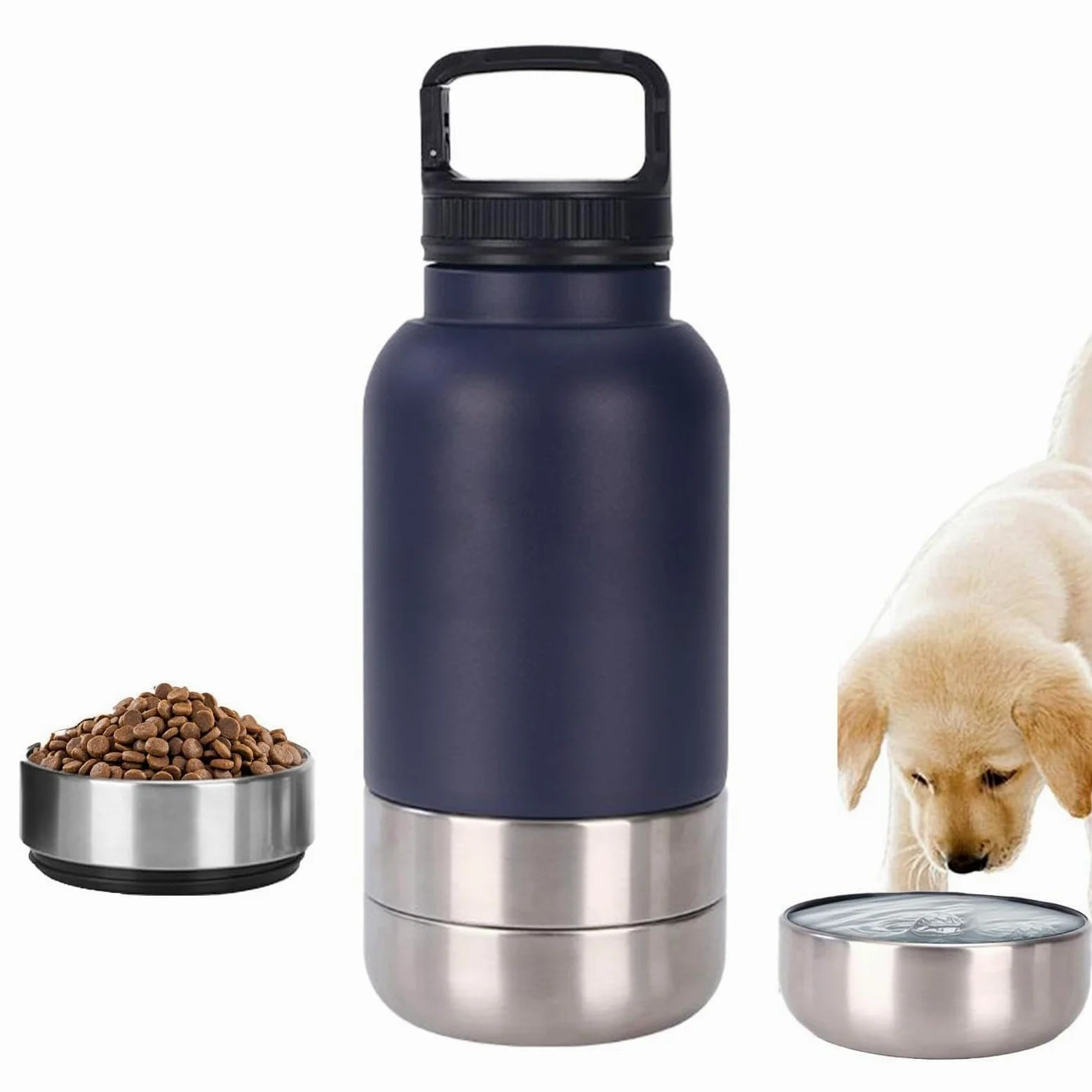Borraccia Per Cani Dispenser D'Acqua Portatile Da 1,52 L Per Cani | Borraccia Sottovuoto Cuccioli Per Viaggi Campeggio Outdoor Escursionismo Picnic Passeggiate Dormitorio Appartamento