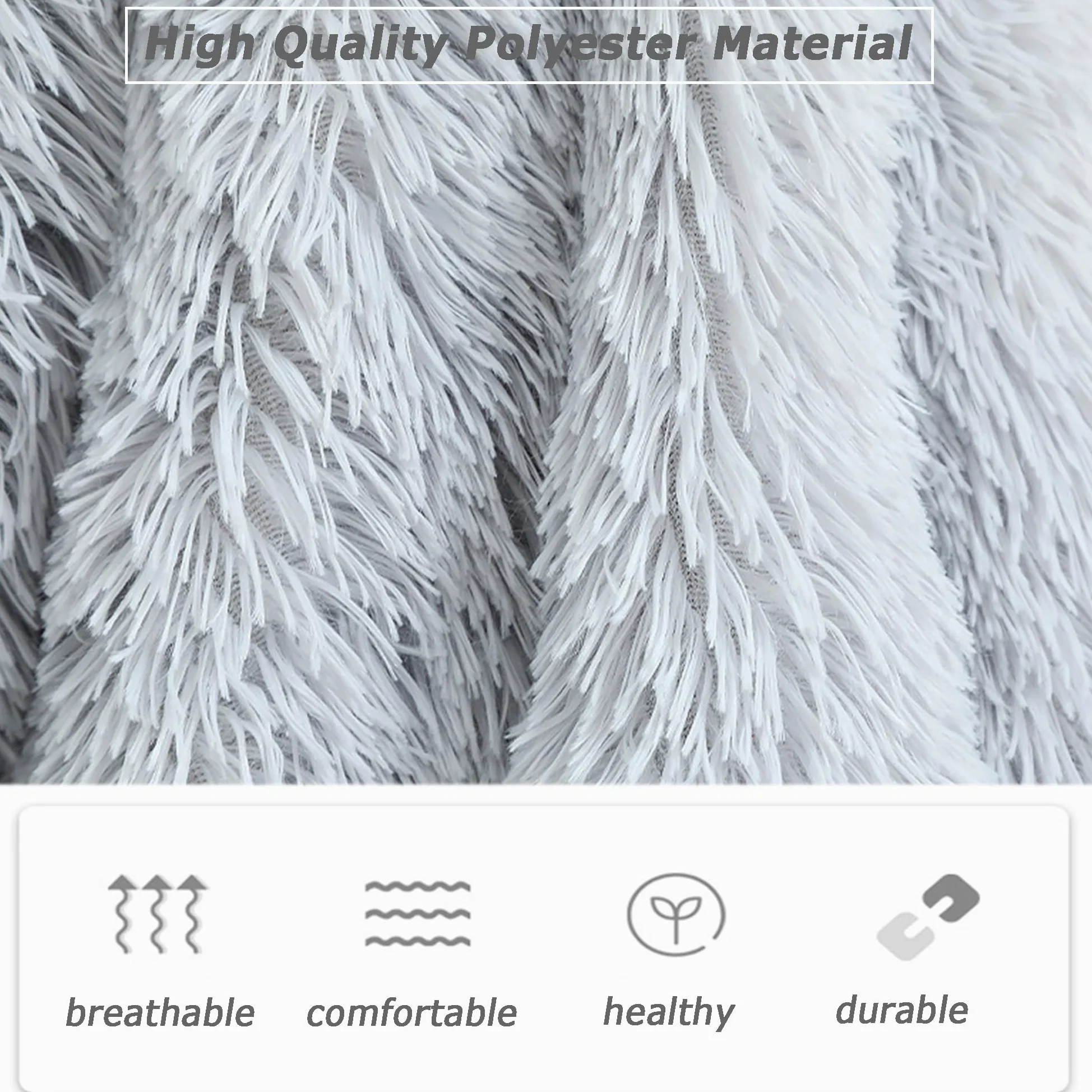 Coperta calda per animali domestici, lavabile in lavatrice, coperta per cani e animali domestici, protezione per mobili, ideale per divani, seggiolini auto, interni (grigio scuro, 2 pezzi, 127