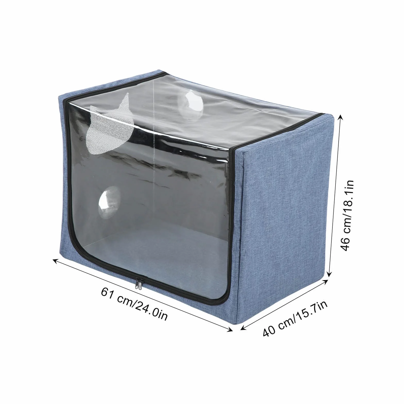 lyrlody Box per Asciugatura Animali, Scatola di Toelettatura Portatile per Animali Domestici in tessuto Oxford, per Gatti, Cani e Domestici