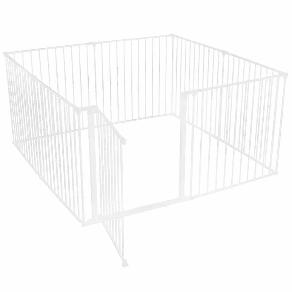 Bettacare Recinto Gioco per Animali, 144cm x 144cm, Bianco, 70cm di Altezza, Recinto per Cani e Cuccioli, Adatto ad Un Uso Interno ed Esterno, Facile da Installare