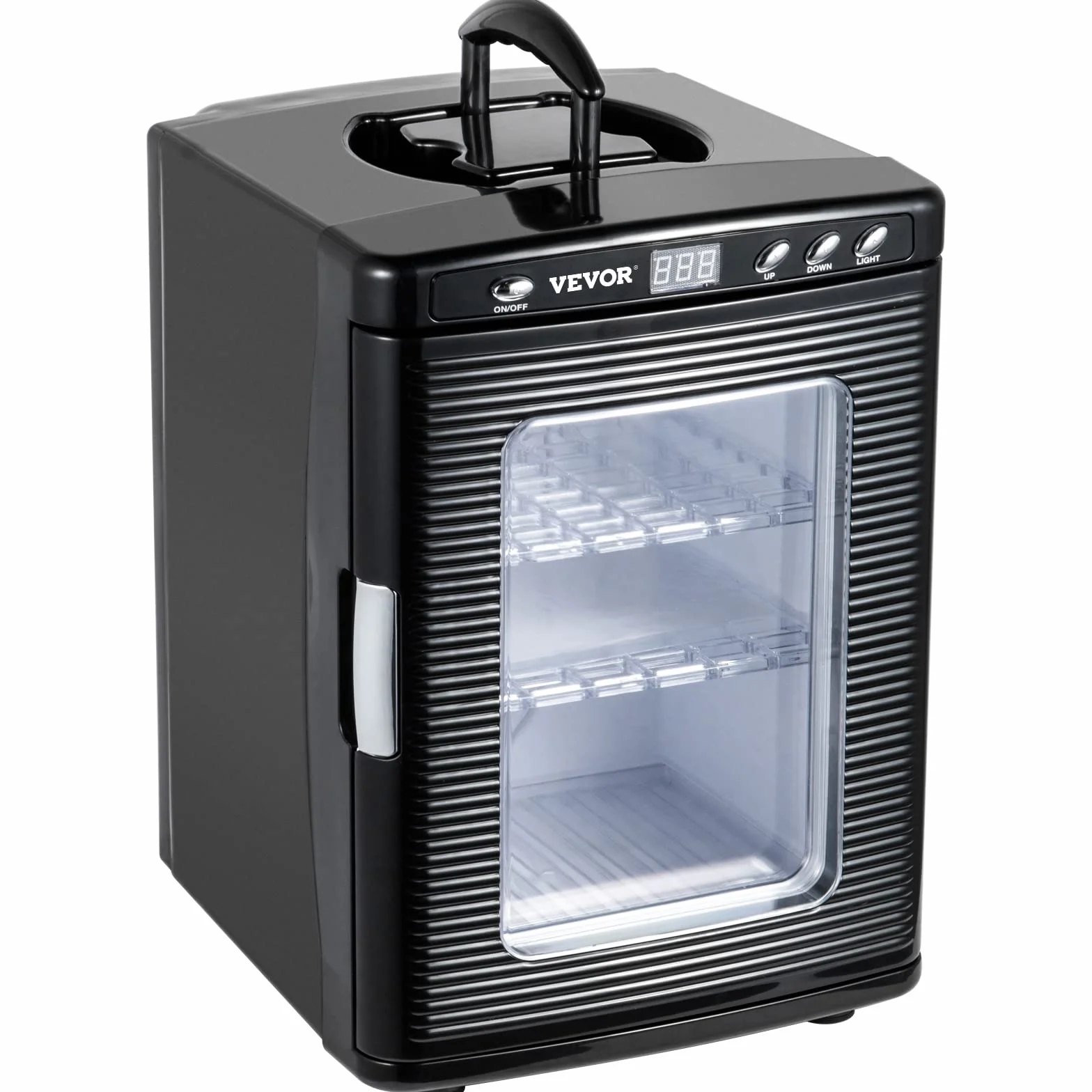 Happybuy Incubatore per Uova per Rettili 25L, Incubatore per Uova per Rettili Neri 5-60 ° C, Espositore per Riscaldamento, Scientifico per Piccoli Rettil, Incubatrice per Uova Automatica, Nero