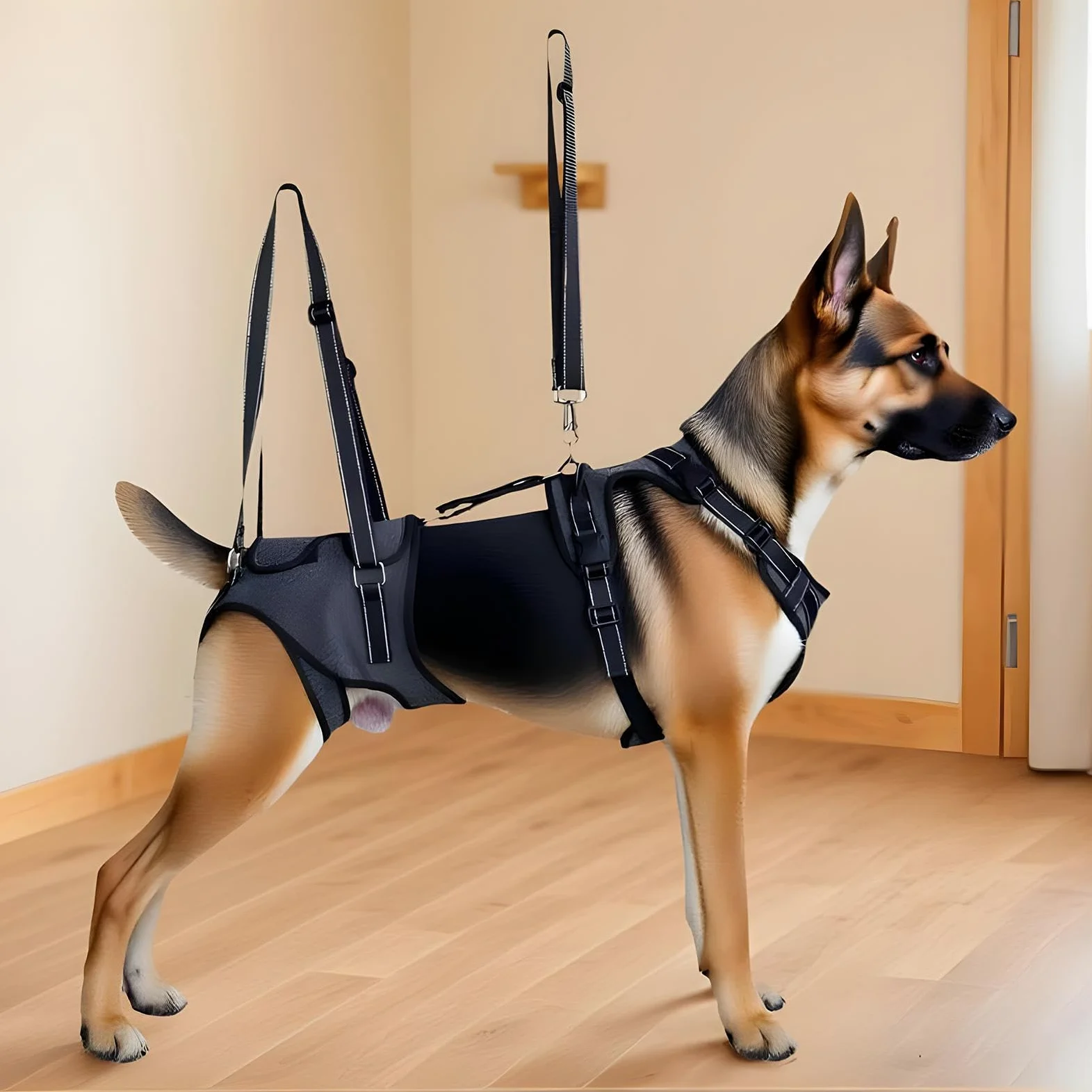 Imbracatura A Corpo Intero Per Sollevamento Cani Pettorina Regolabile | Gilet assistenza mobilità cani con maniglia Riabilitazione Addestramento Uscite Veterinario Scale